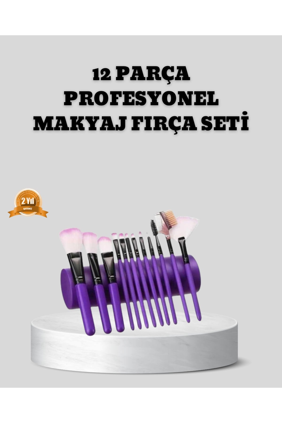 12 Parça Makyaj Fırça Seti – Profesyonel ve Günlük Kullanıma Uygun