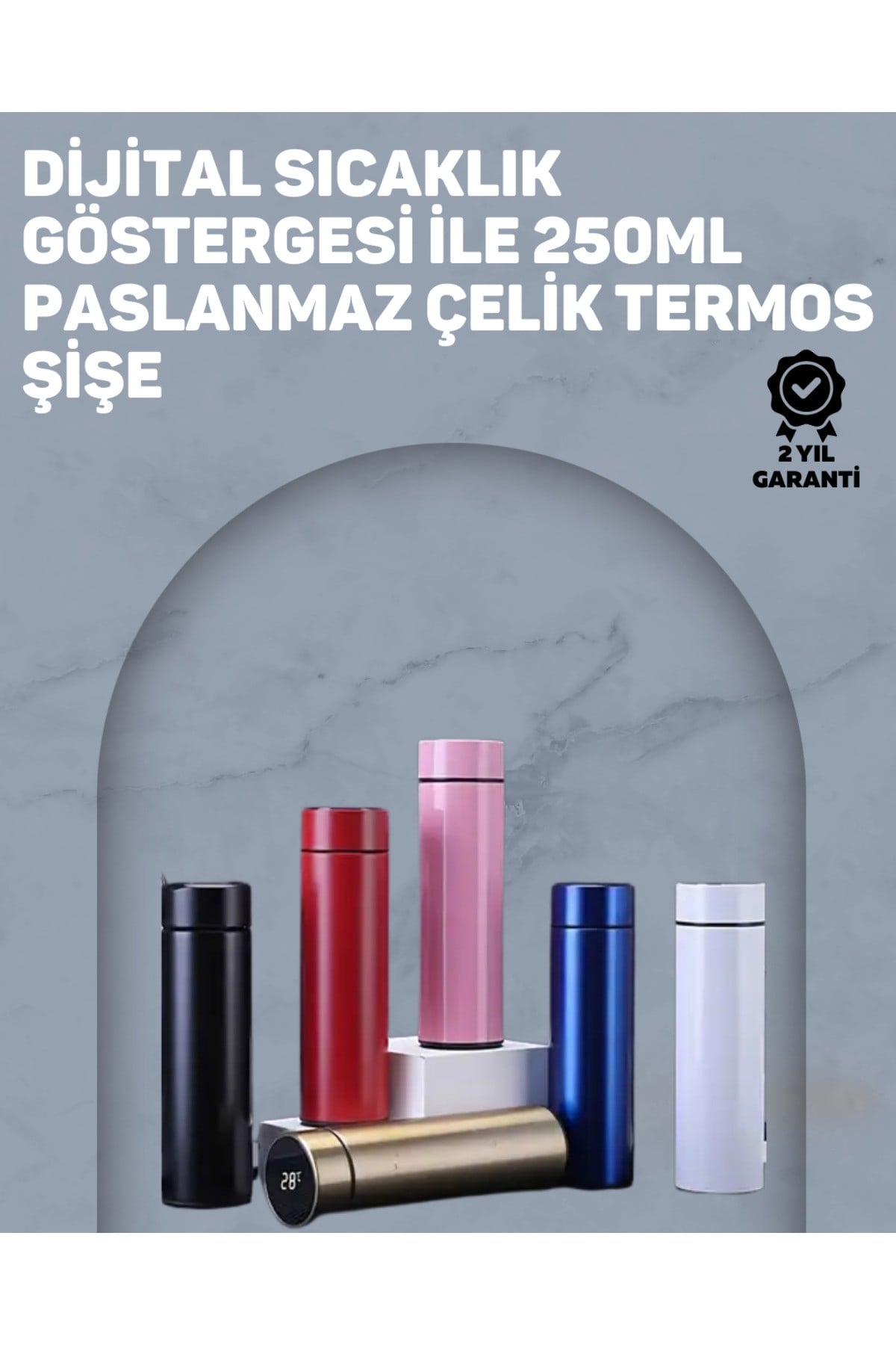 12 Saat Sıcak, 24 Saat Soğuk Tutabilen Paslanmaz Termos