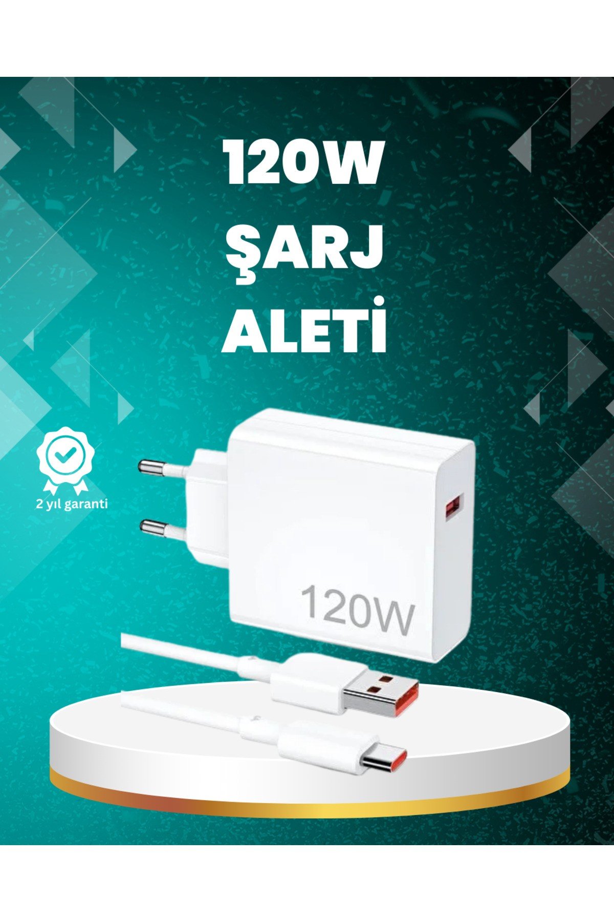120 Watt Güçlü Hızlı Şarj Adaptörü Huawei P30 P40 Mate 20 Pro Uyumlu - ECR1183-3412