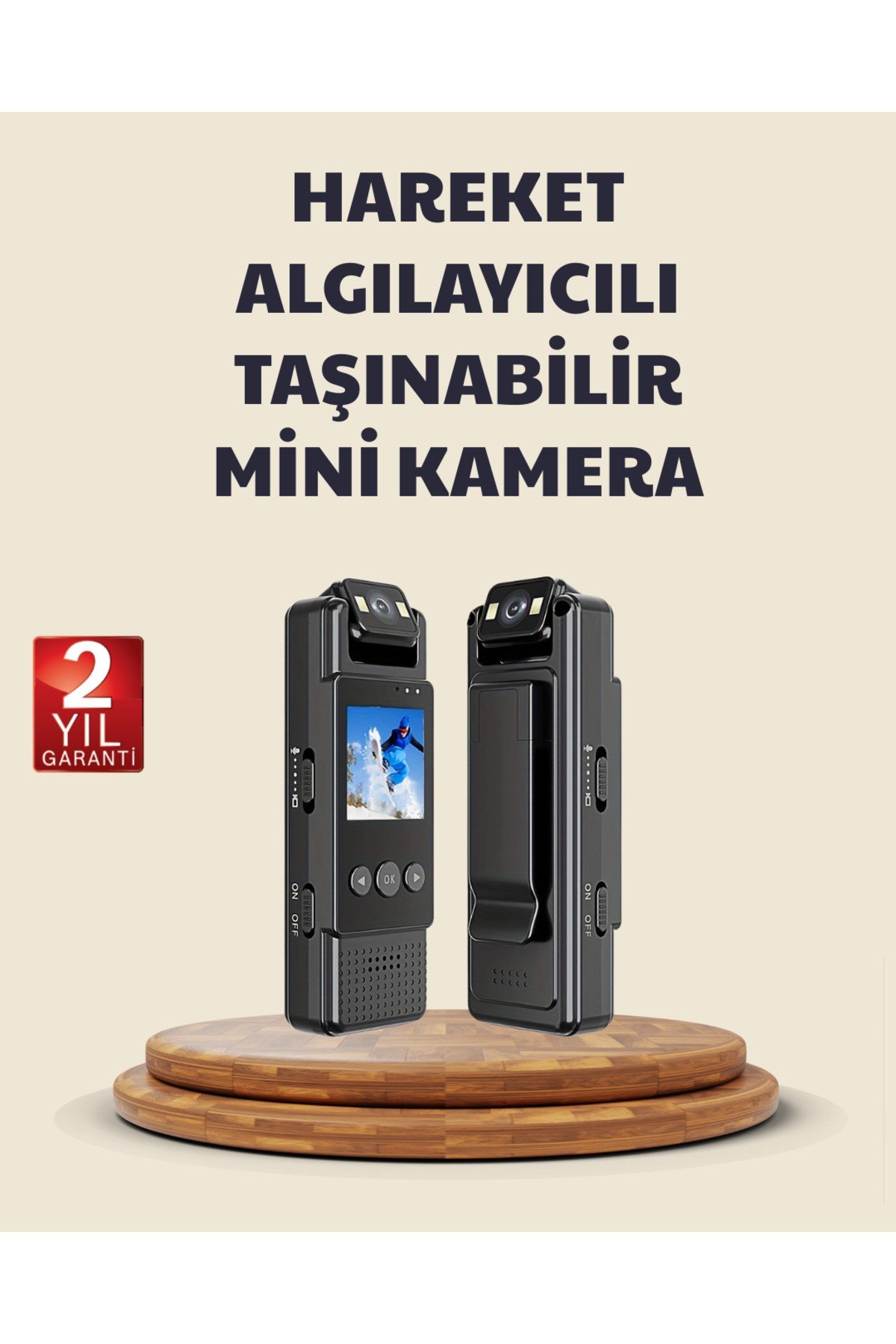 128GB Destekli Hareket Algılamalı Mini Kamera