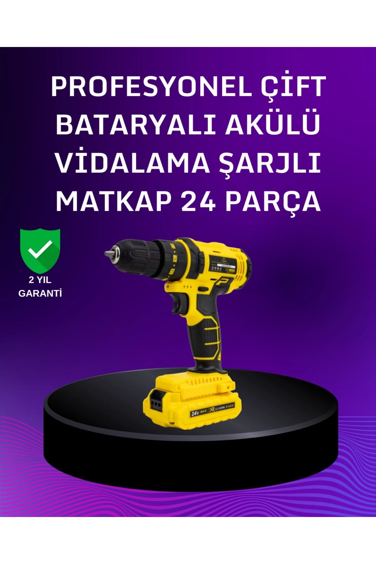 12V Akülü Matkap | 20-30 Nm Tork, Çift Hız Ayarı ve LED Işık