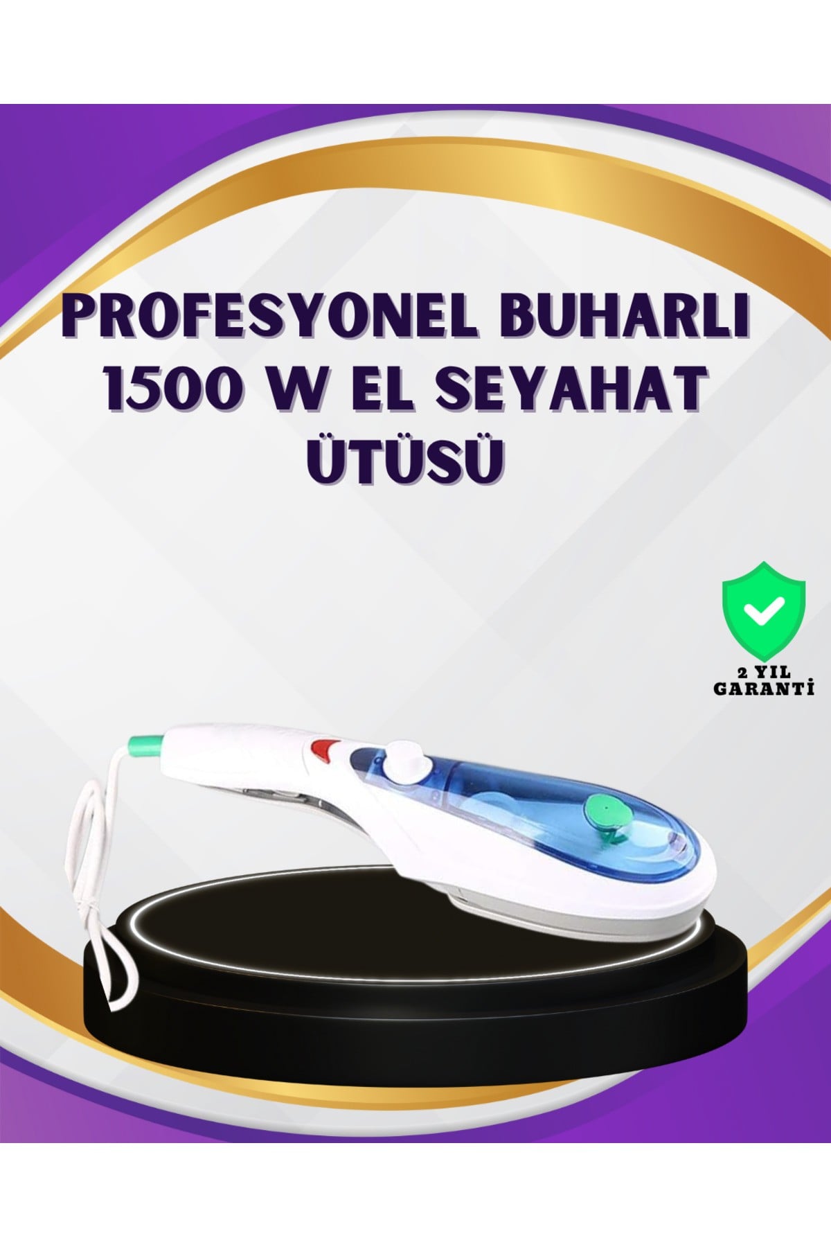 1500W Buharlı Ütü | Ev ve Seyahat Kullanımı İçin Uygun