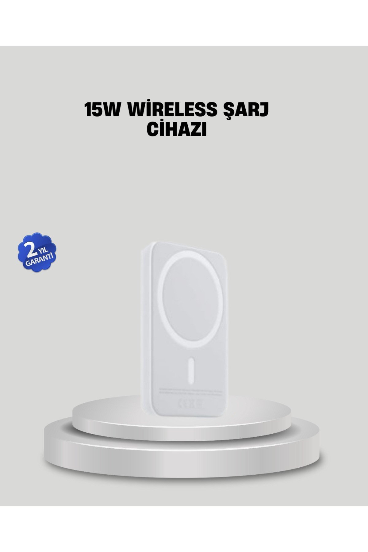 15W Araç Telefon Tutucu Kablosuz Hızlı Şarj Özellikli