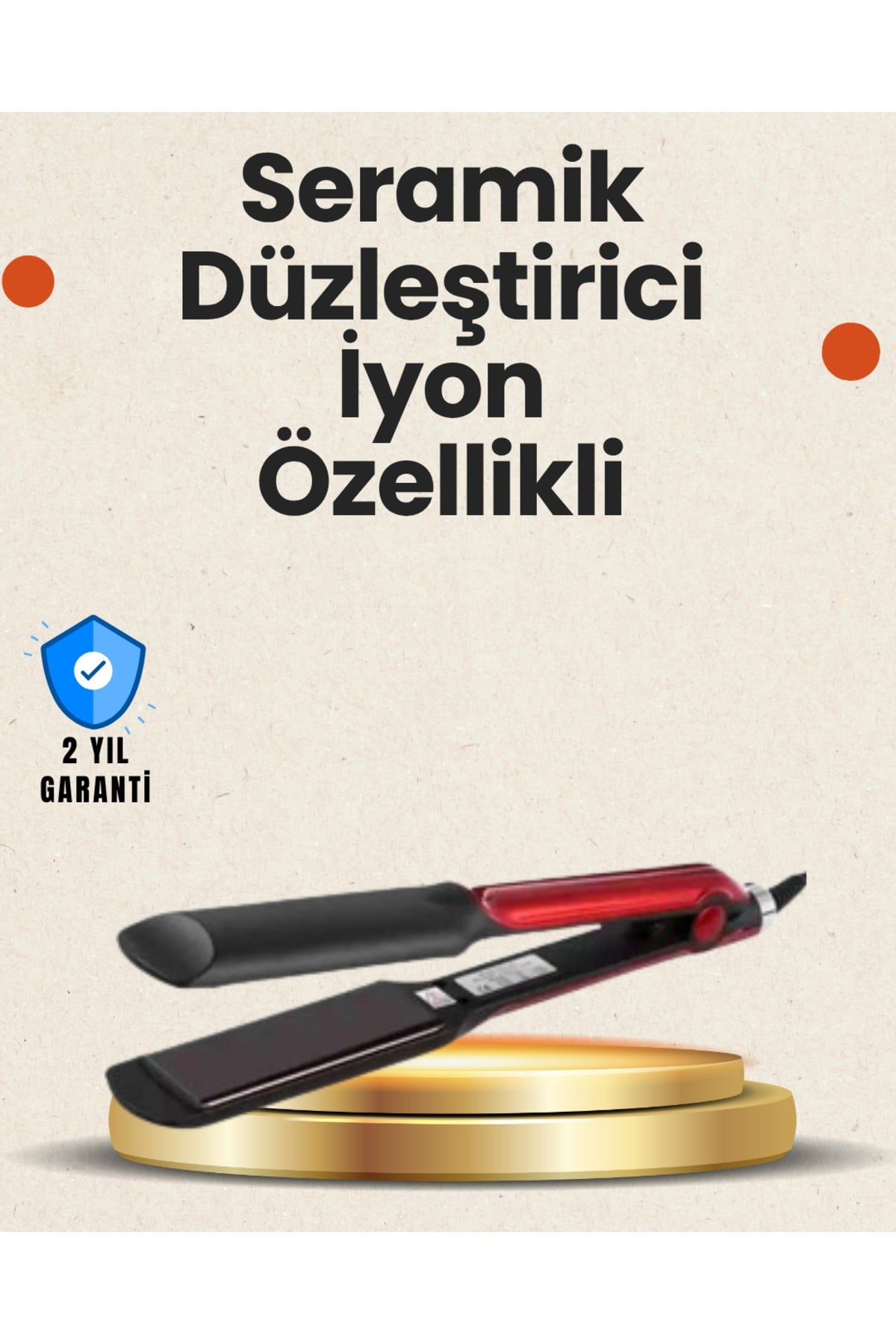 160°–220° Isı Ayarlı Saç Düzleştirici – Seyahat Tipi Hafif Model