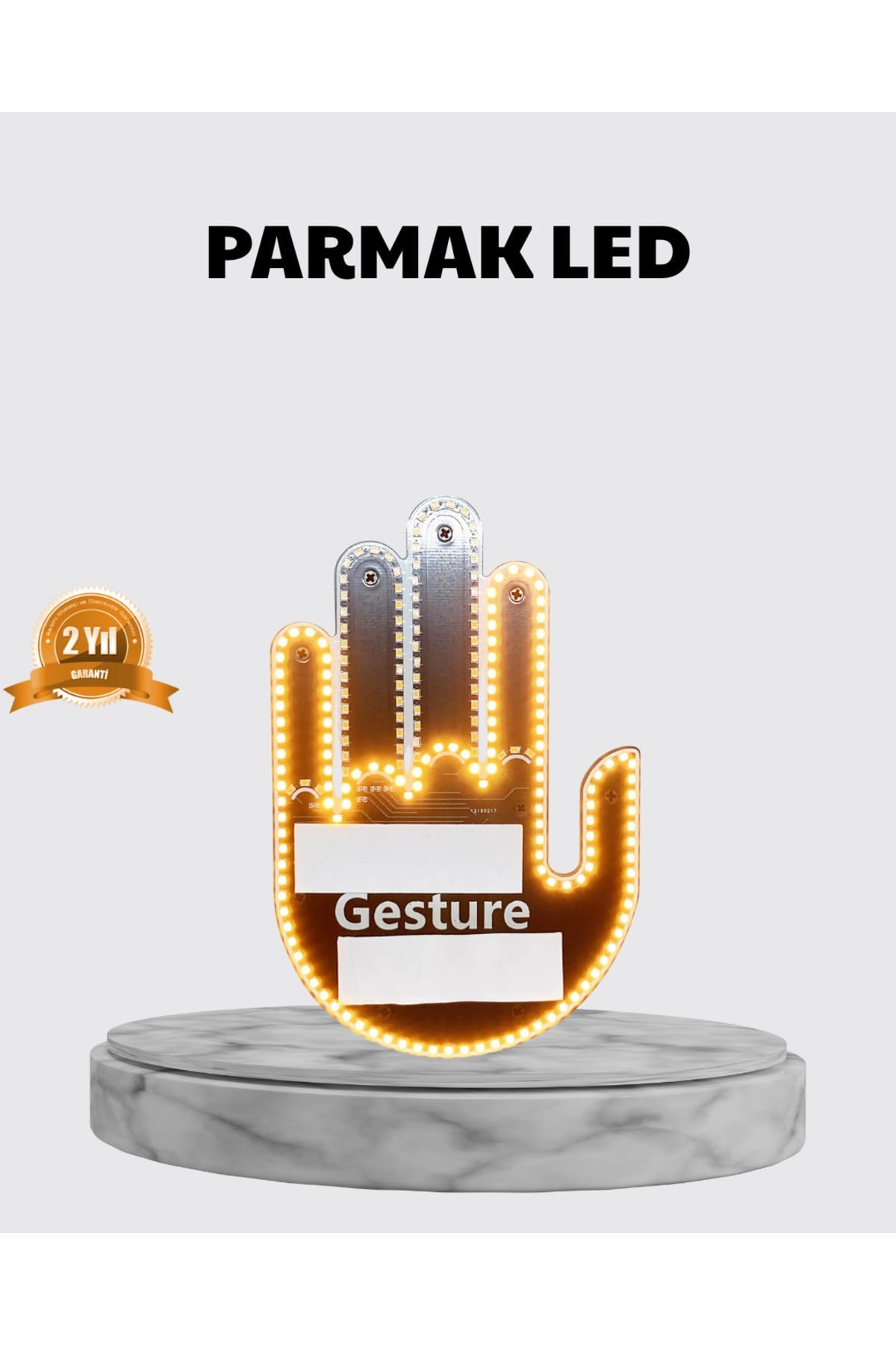 176 LED’li Amber Trafik Uyumlu Sinyal Işığı – El Hareketiyle Kontrol