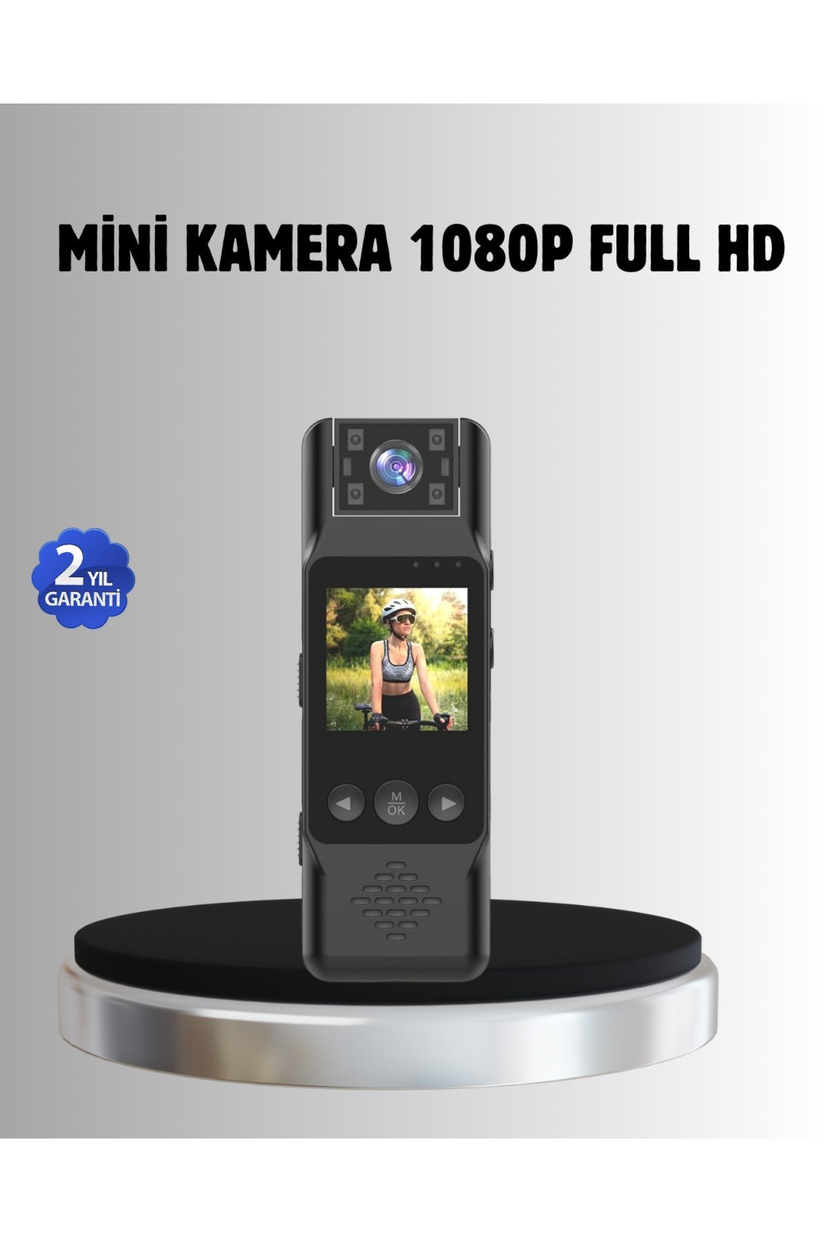180° Döner Lensli Mini Kamera 1080P Full HD Hareket Algılama 1200mAh