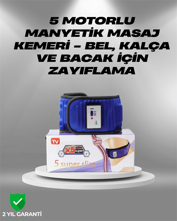 20 Mıknatıslı Gelişmiş Zayıflama Kemeri – Kas Gevşetici ve Selülit Azaltıcı Etki