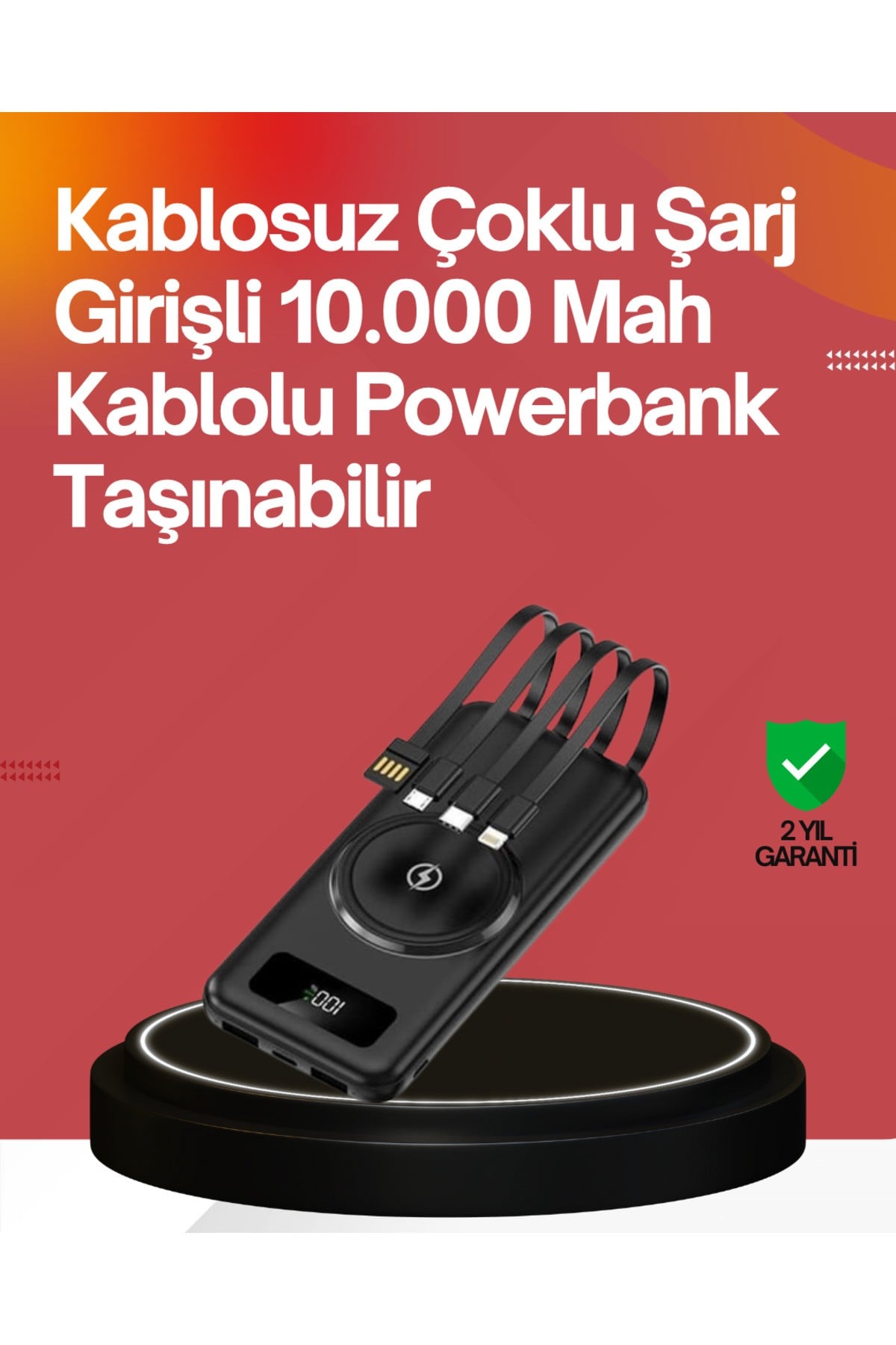 22.5W Hızlı + 15W Kablosuz Şarj – Akıllı Powerbank ile Her An Enerji