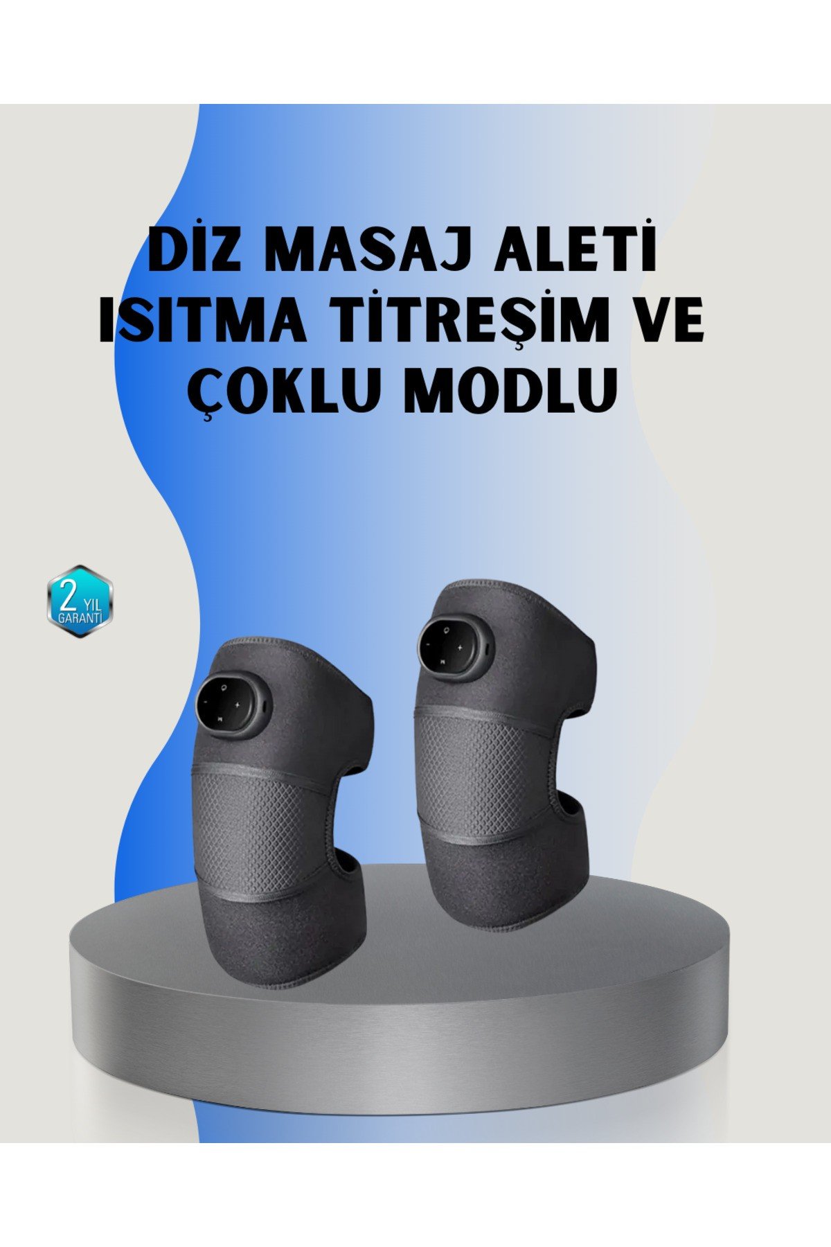 3 Seviyeli Titreşimli Isıtmalı Diz Bakım Masaj Cihazı