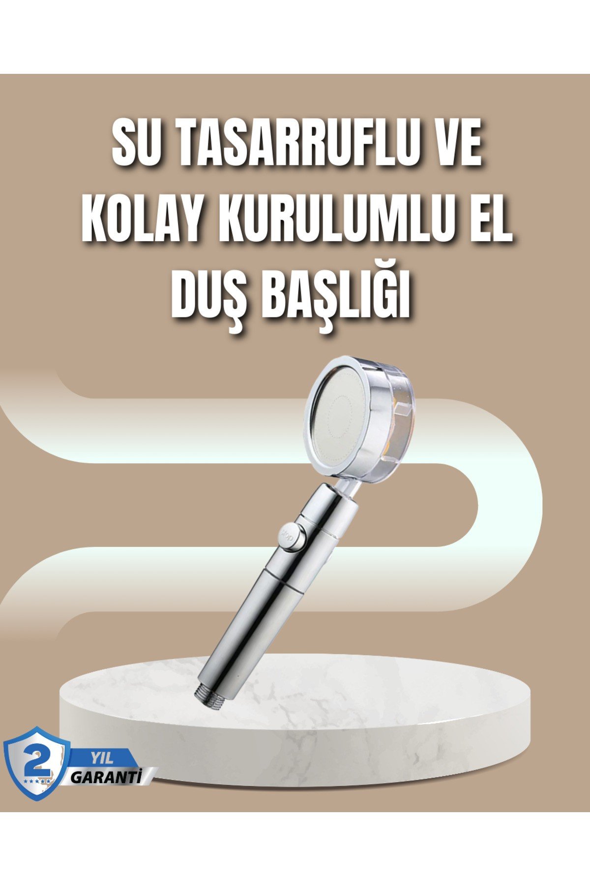 360° Ayarlanabilir Çok Fonksiyonlu Duş Başlığı