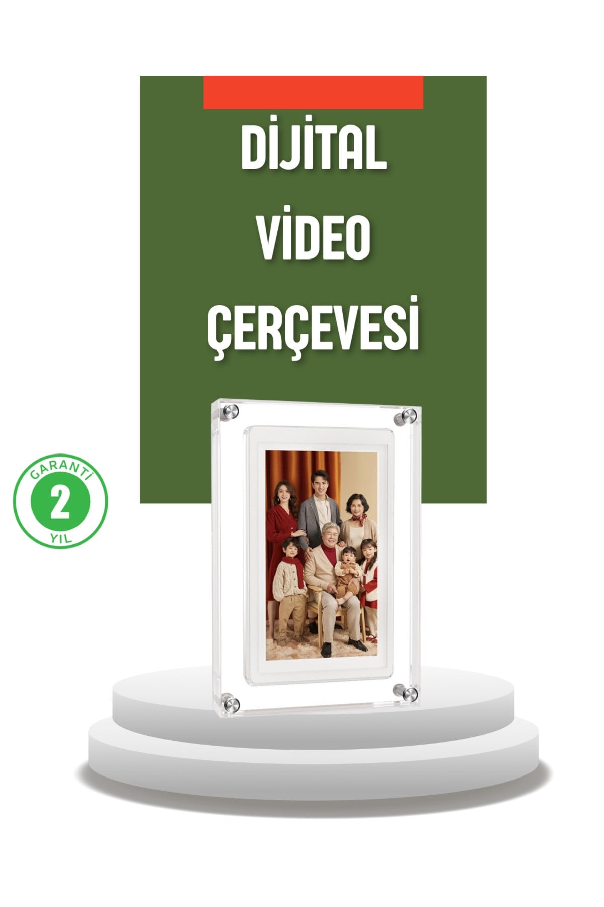 4GB Hafızalı 7 İnç Dijital Fotoğraf Çerçevesi – Yüzlerce Anınızı Saklayın