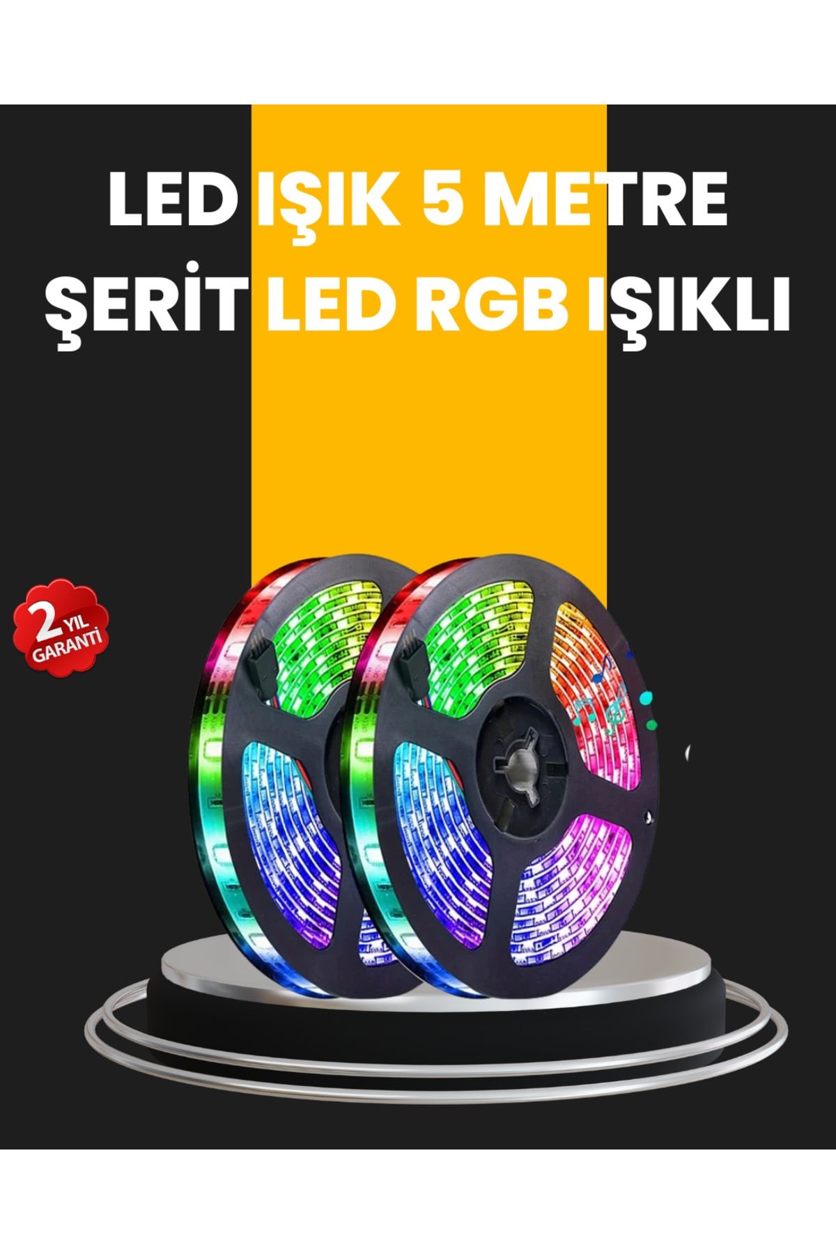 5 Metre Kumandalı Su Geçirmez Şerit LED