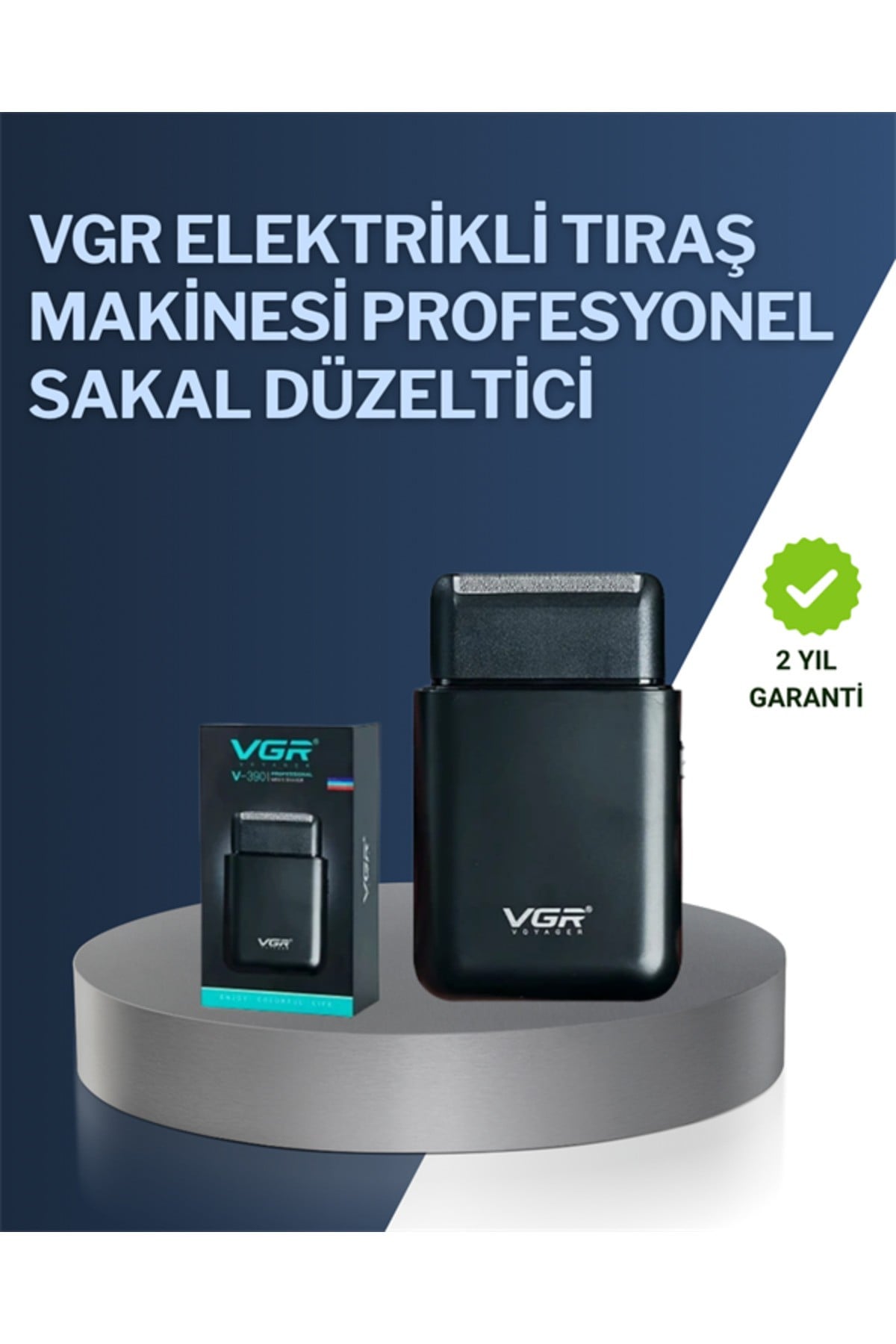 5 W Güçlü USB Şarjlı Sakal Şekillendirici – İki Başlıklı, Su Geçirmez Tasarım