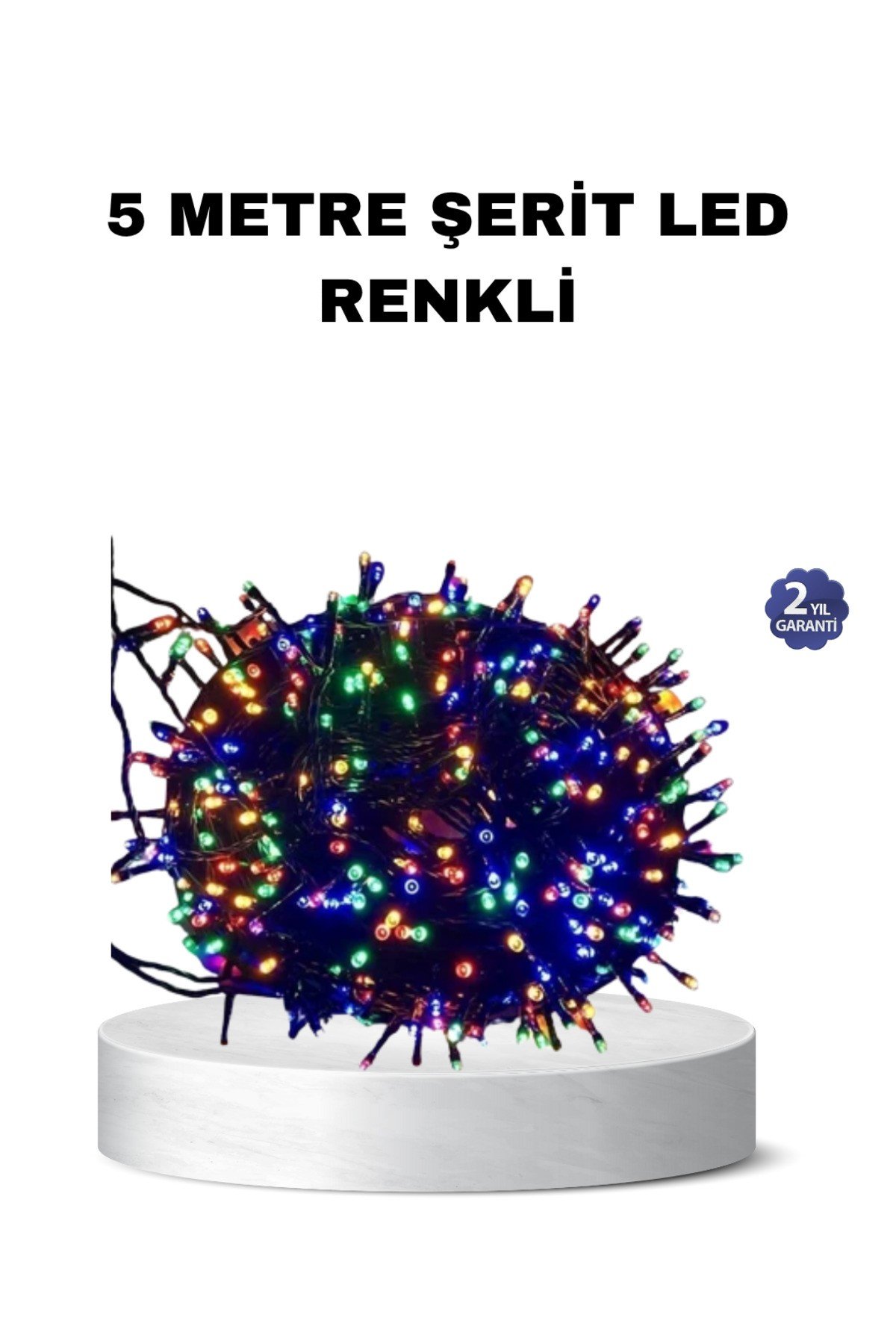 50 Ampullü 5 Metre LED Işık – 8 Modlu, Enerji Tasarruflu Dekoratif Aydınlatma
