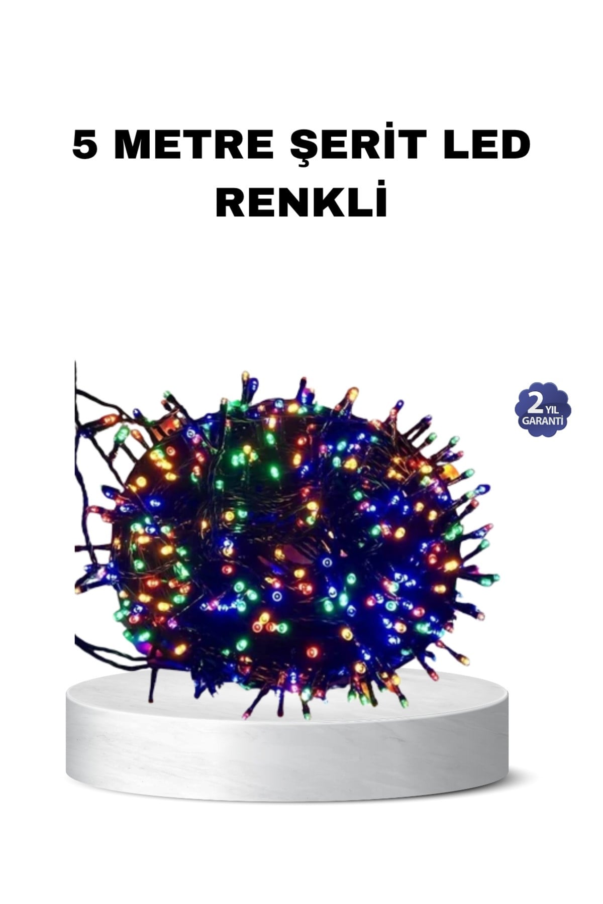 50 Ampullü 5 Metre LED Işık – 8 Modlu, Enerji Tasarruflu Dekoratif Aydınlatma