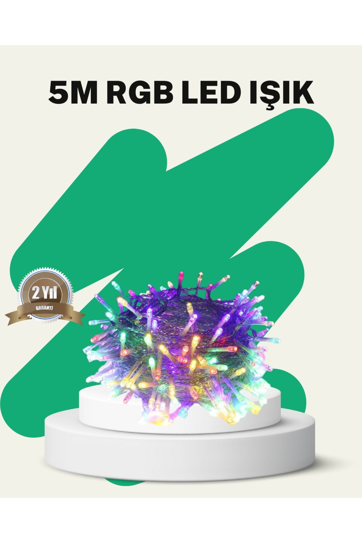 50’li LED Şeffaf Kablolu 5 m Aydınlatma Işık Süsleme Led
