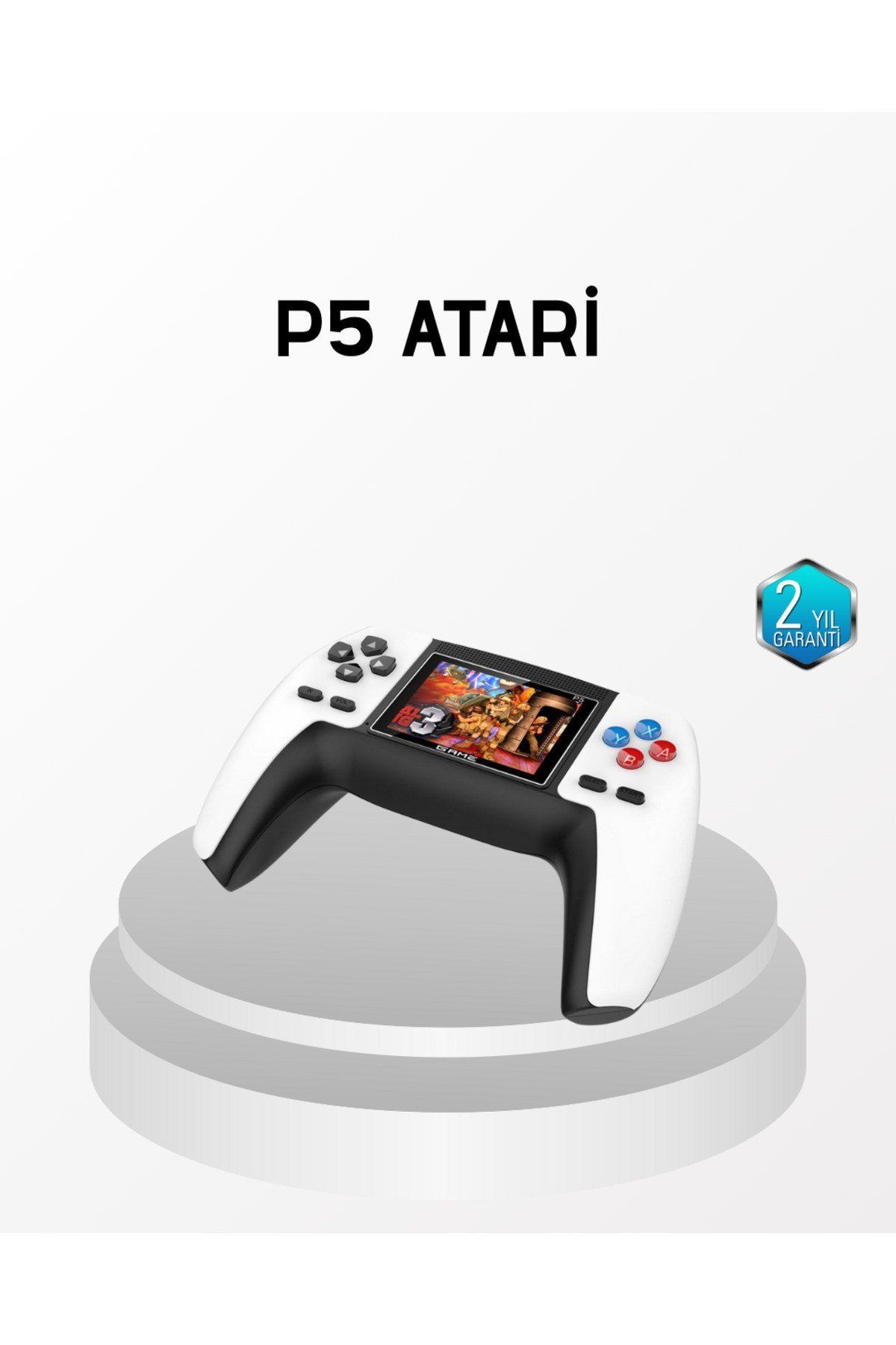 520 Klasik Oyunlu P5™ ControllerView Retro Konsol – Şarjlı, AV Giriş Destekli, Ergonomik Tasa