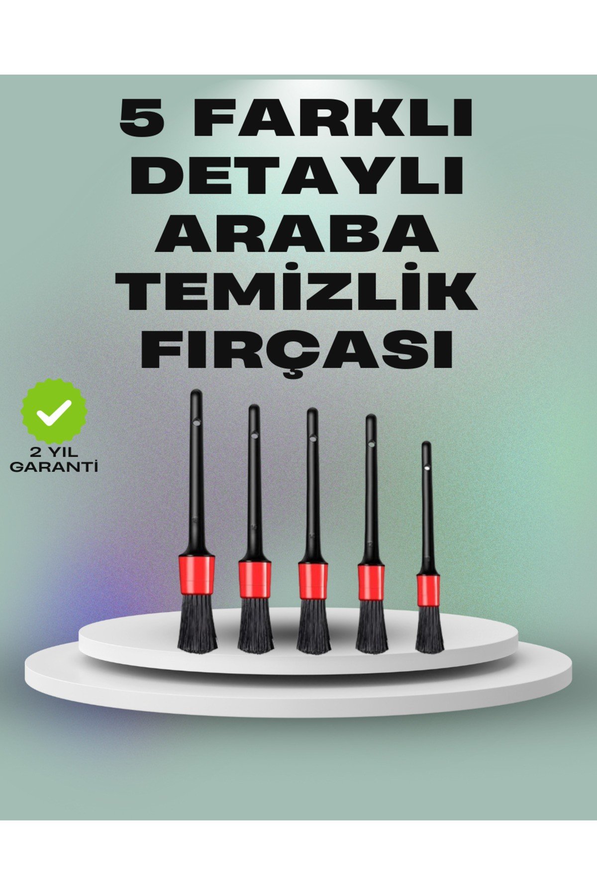 5'li Araç Temizlik Fırça Seti-Detaylı Temizlik İçin Çok Amaçlı Fırçalar