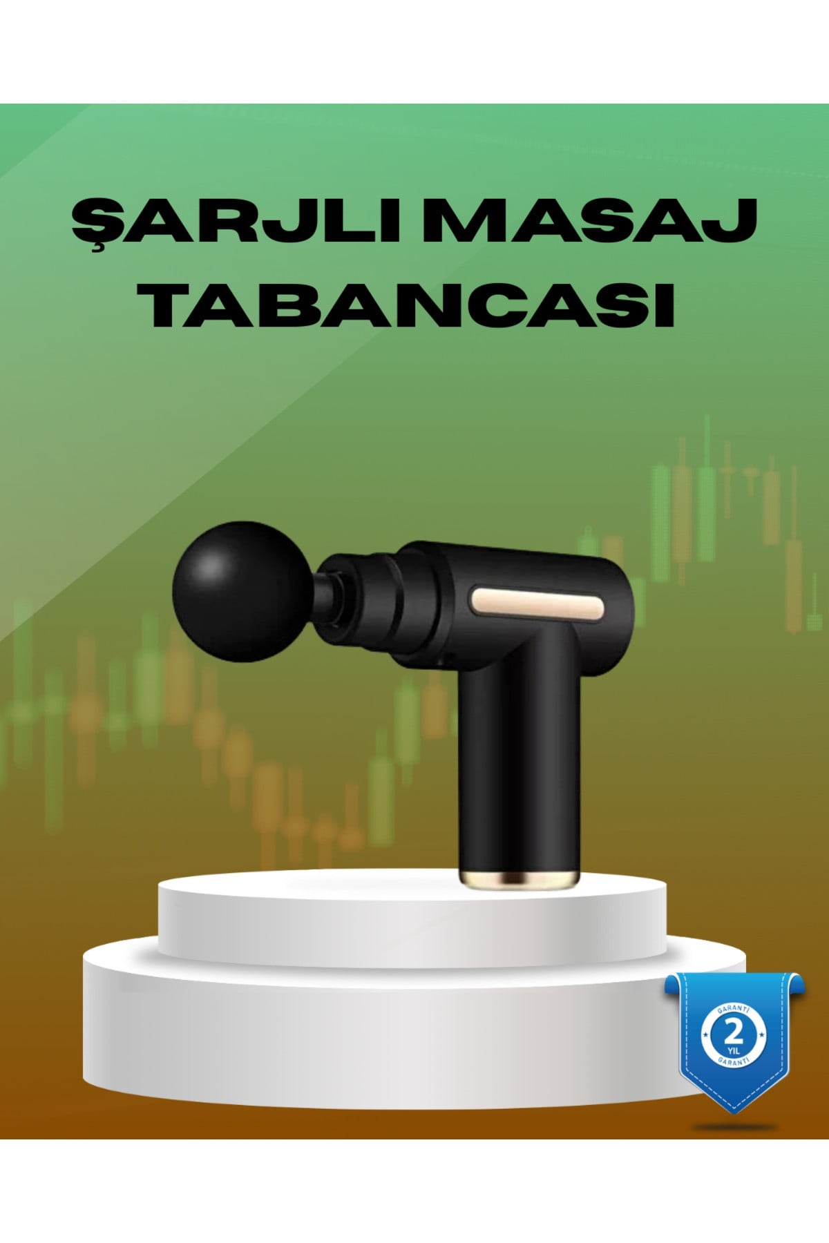 6 Kademeli Kas Masaj Tabancası 4 Başlıklı Güçlü Sessiz Sporcu Masaj Cihazı Şarjlı