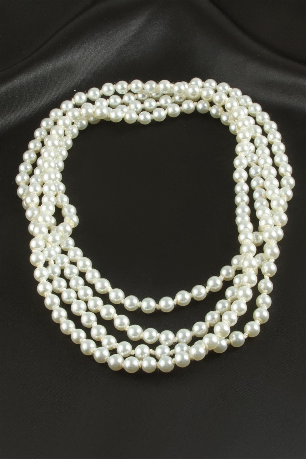 8 Mm İnci Kolye 120 Cm