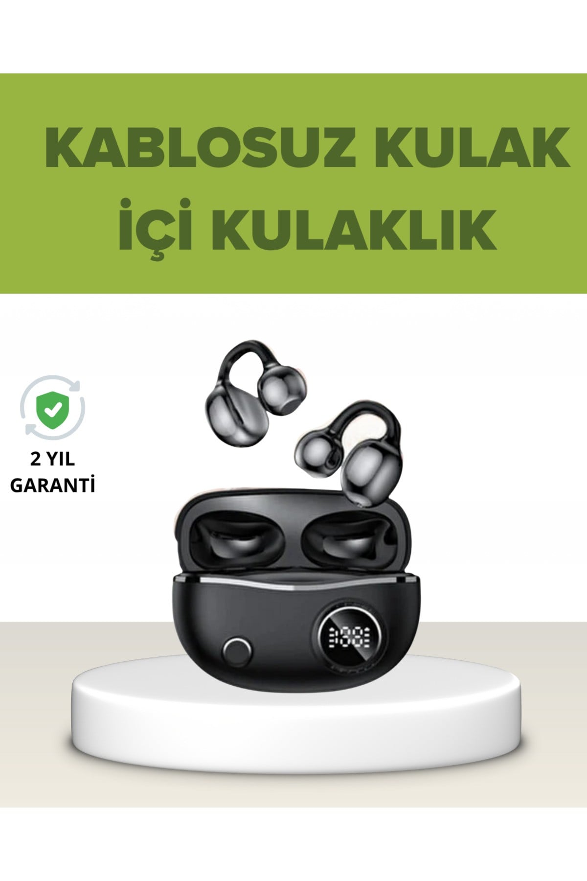 Açık Kulak Tasarımlı Bluetooth 5.4 Kablosuz Kulaklık – Uzun Pil Ömrü