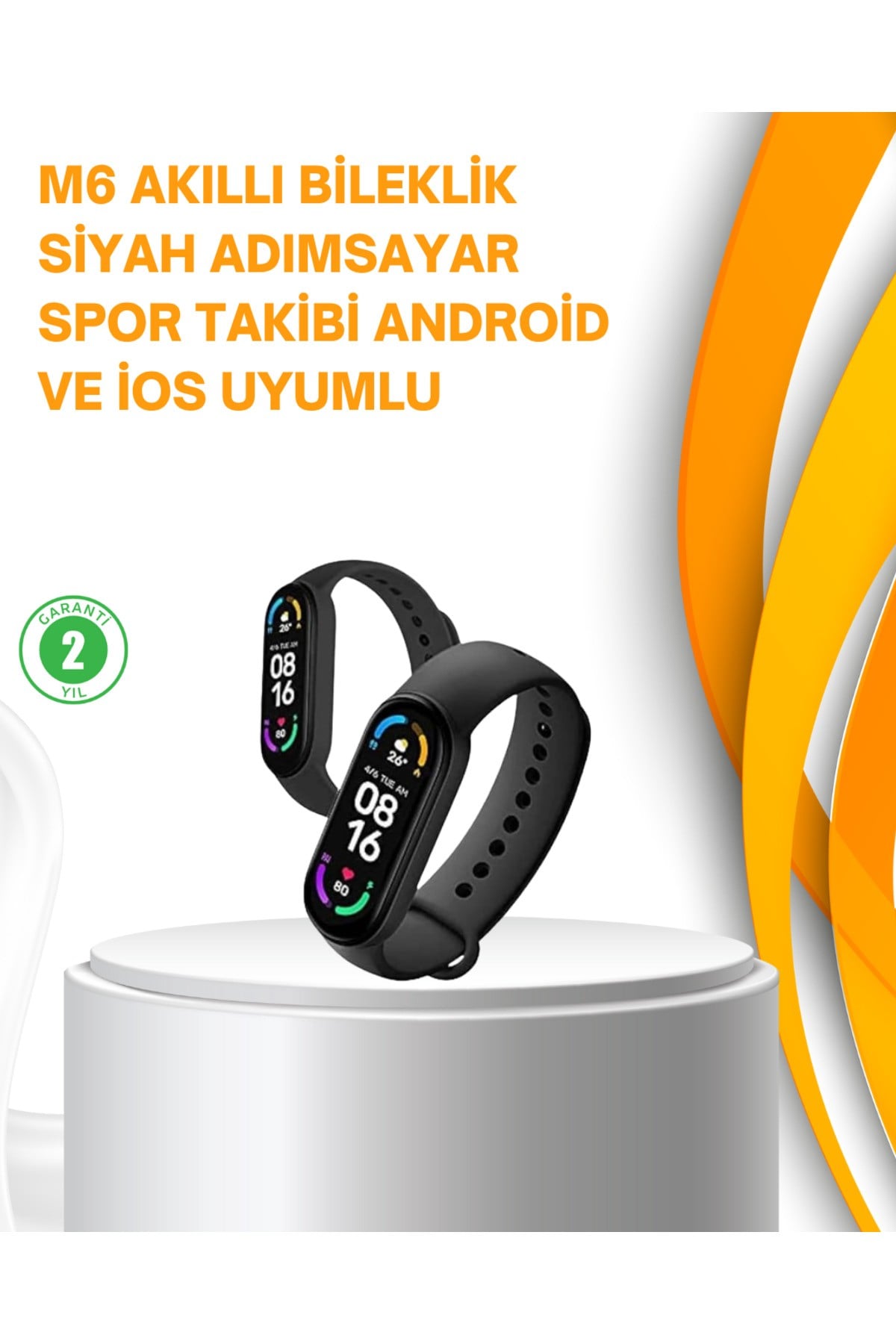 Akıllı Bileklik – Kalp Atışı, Uyku, Adımsayar ve Bildirim Takibi