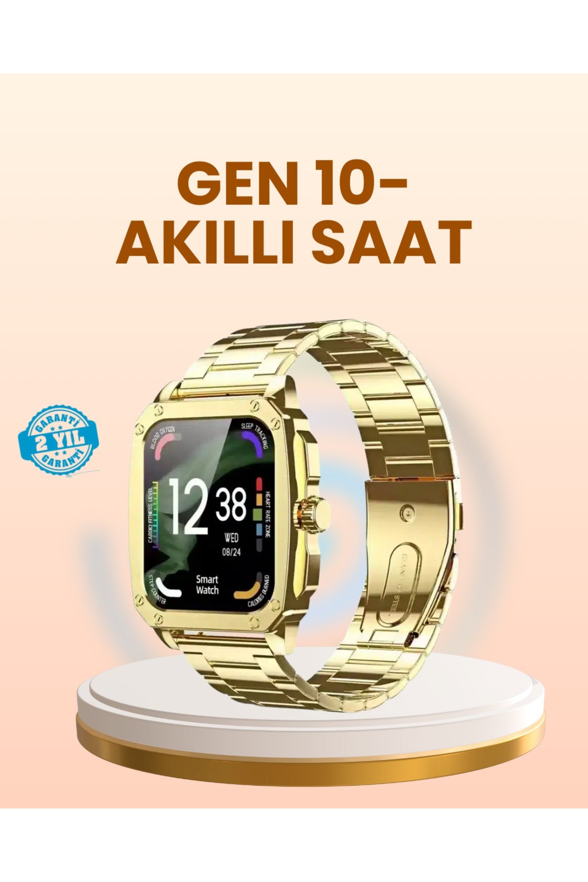 Akıllı Saat Bluetooth Çağrı ve Bildirim Kontrol Sağlık Takipli