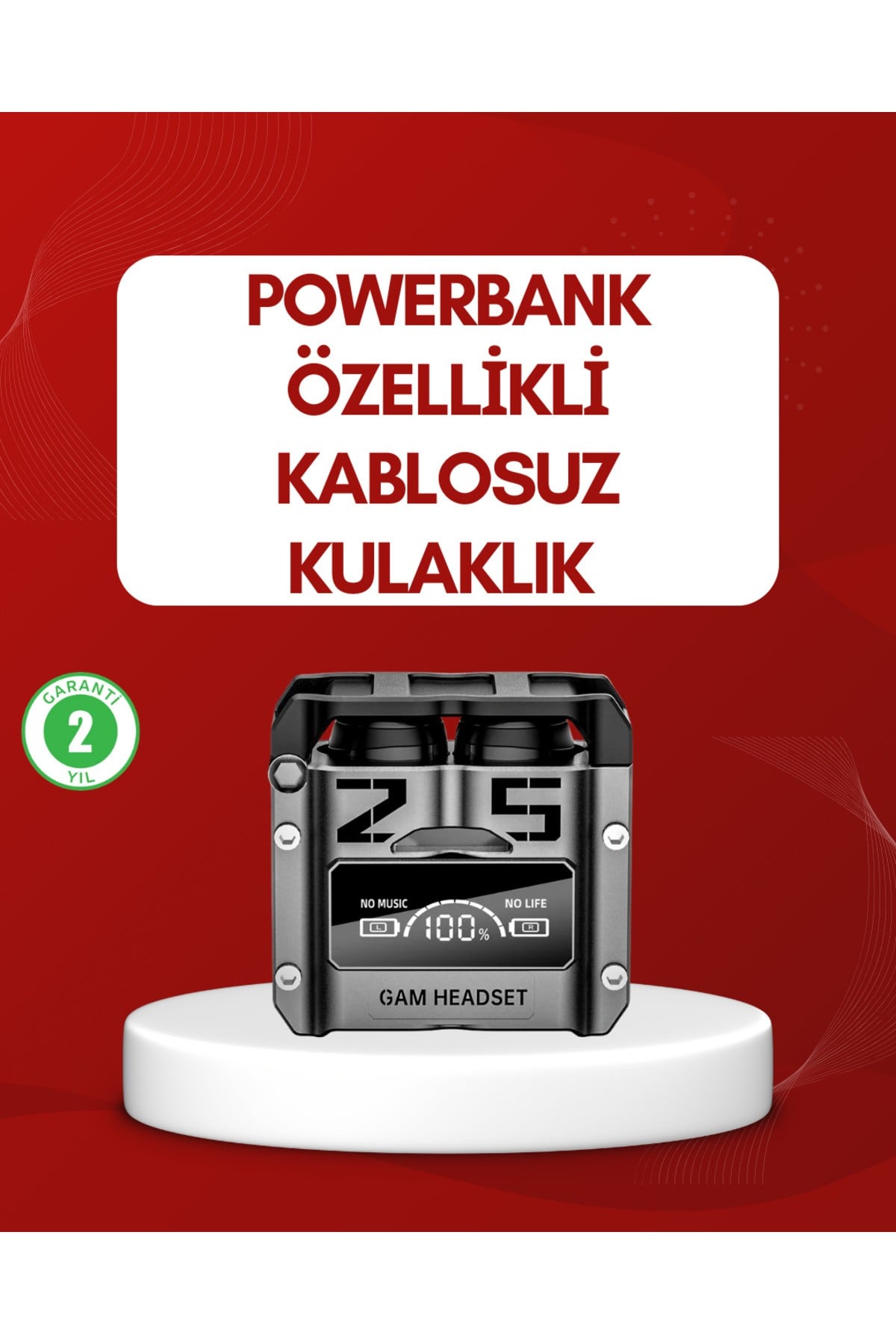 ANC Aktif Gürültü Önleyici Kablosuz Bluetooth Kulaklık