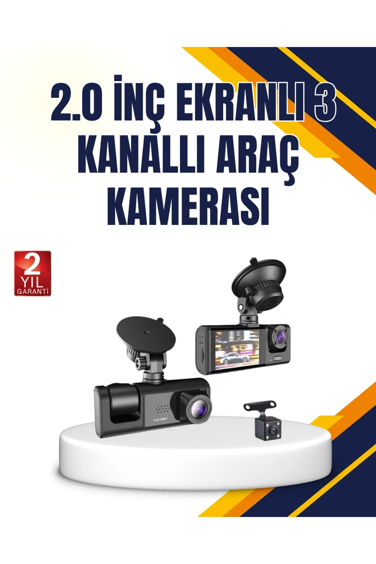 Araç İçi Kamera Seti | 170° Geniş Açı, Hareket Algılama ve Park Koruma