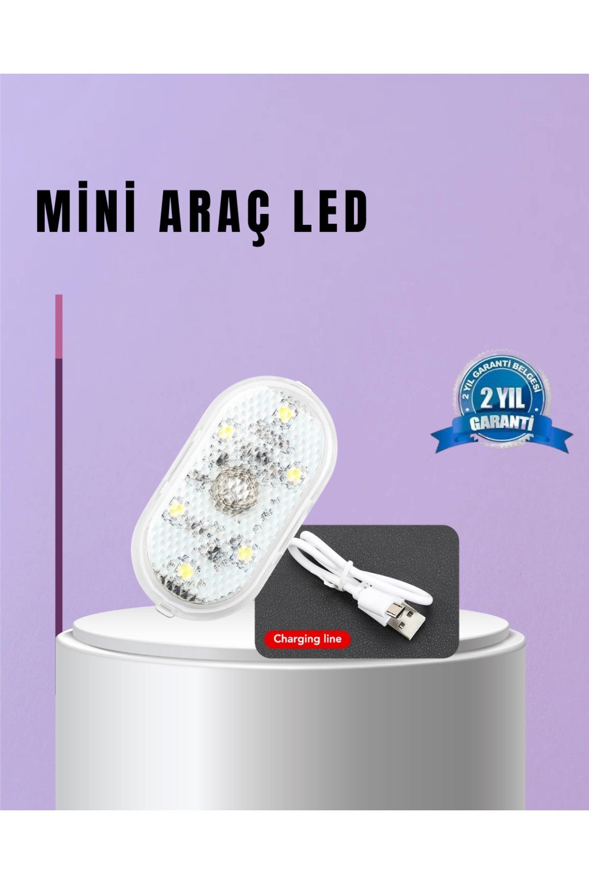 Araç İçi ve Ev Kullanımı İçin 7 Renkli Dekoratif LED Lamba