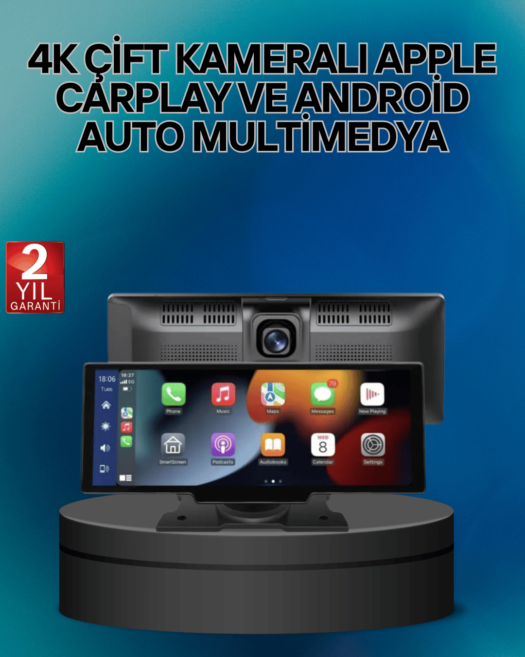 Audi , Skoda Octavia, Superb, Seat Leon, Ibiza, Hyundai i20, i30, Tucson,Uyumlu Android Auto & CarPl