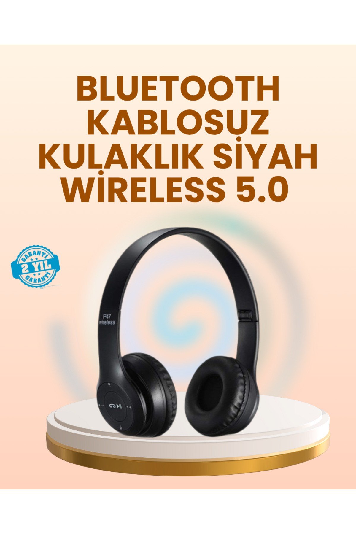 Ayarlanabilir Baş Bandı ve Yumuşak Kulak Yastıklı Bluetooth Kulaklık