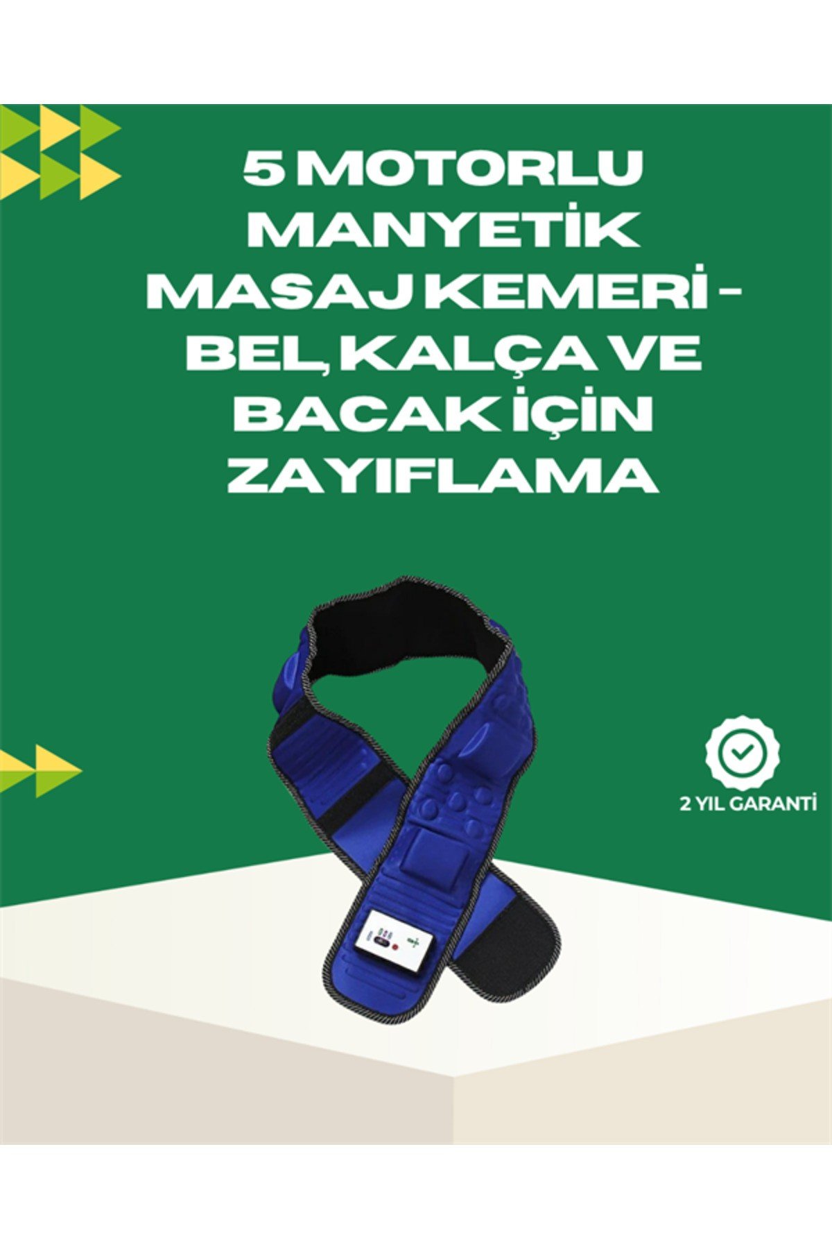 Ayarlanabilir Hız ve Titreşim Modlarına Sahip Manyetik Masaj ve Kemeri