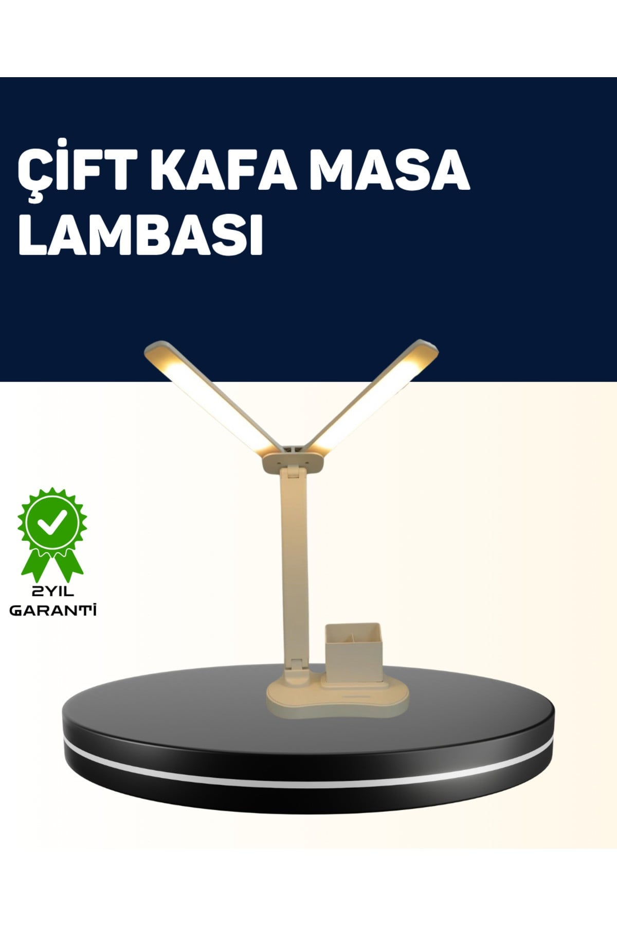 Ayarlanabilir Kısılabilir LED Masa Lambası | Entegre Kalemlik ve Telefon Tutucu Özellikli