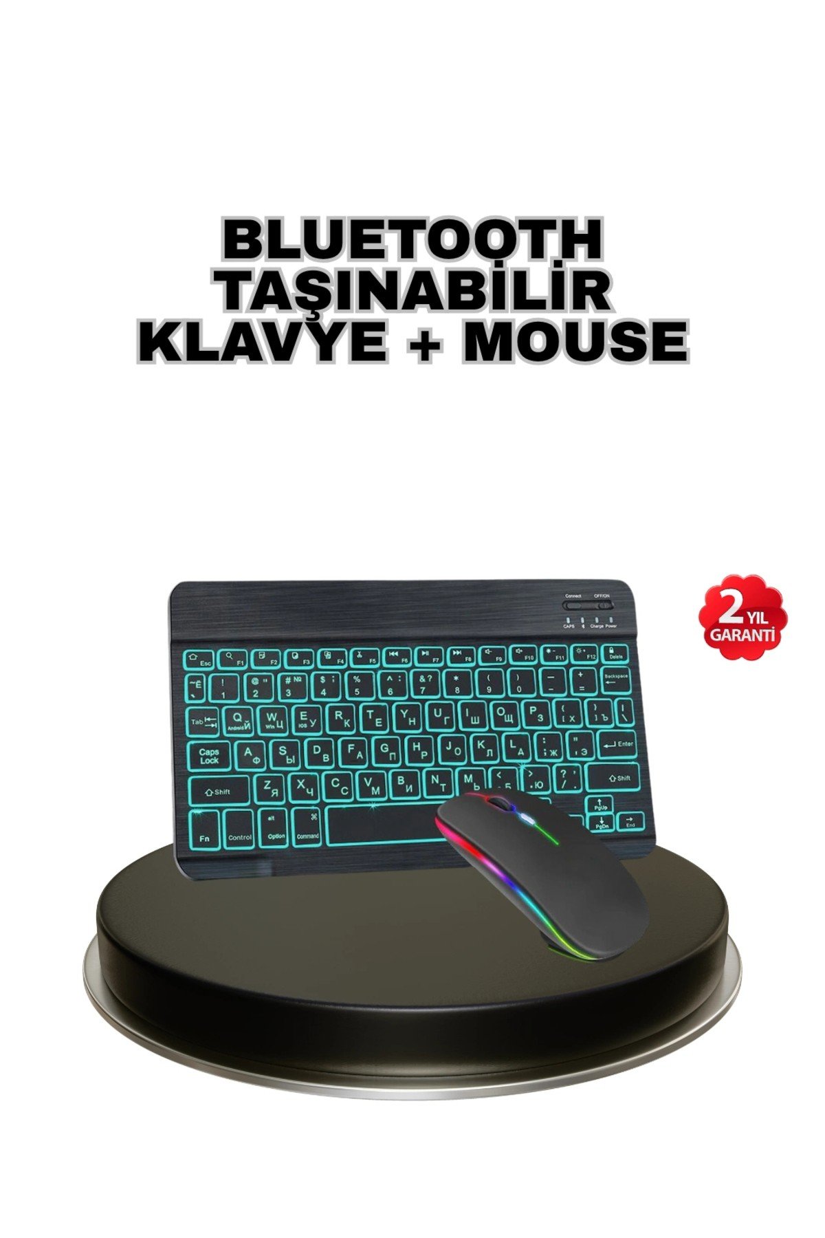 Aydınlatmalı Türkçe Q RGB Klavye Sessiz ve Dayanıklı Tuş Takımı