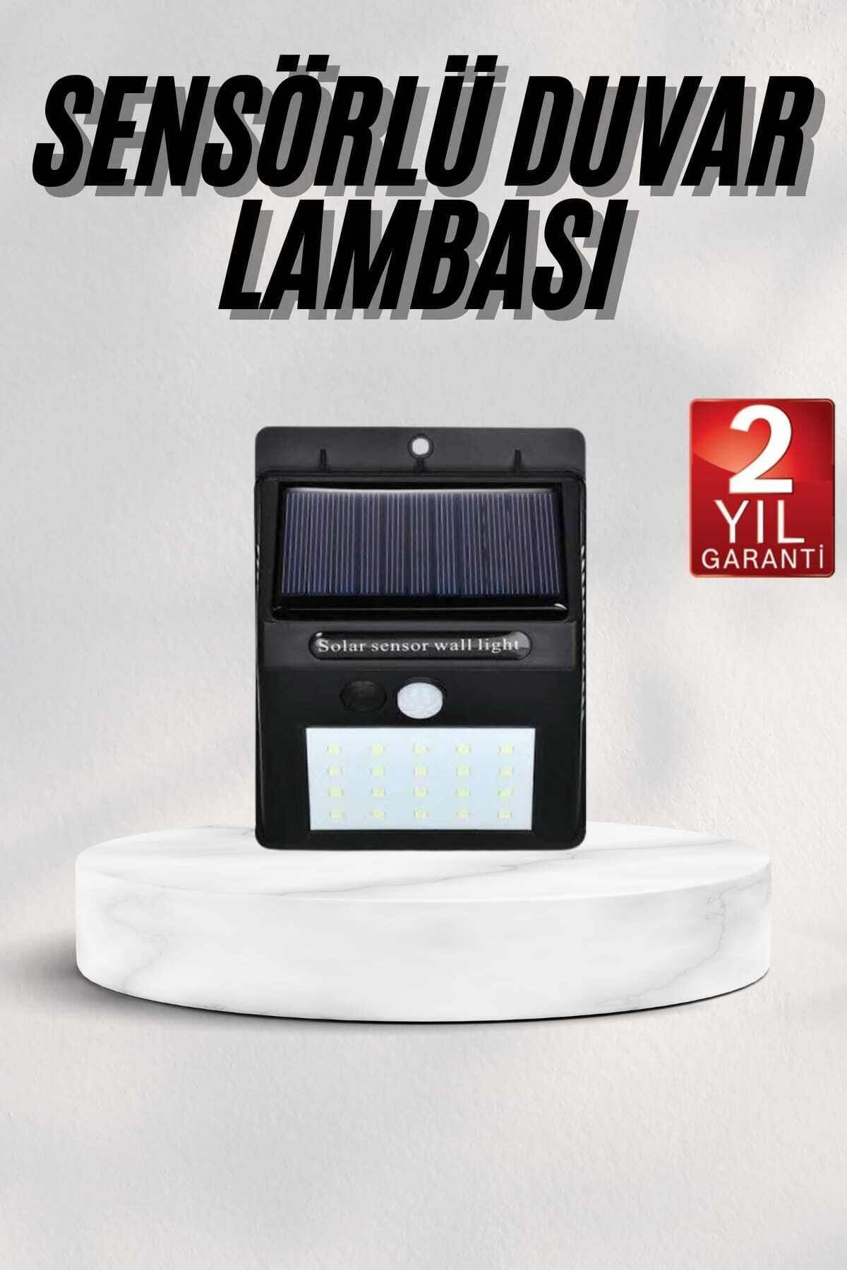 Bahçe Aydınlatması Güneş Enerjili Led Işık Lamba Sensörlü Dekoratif