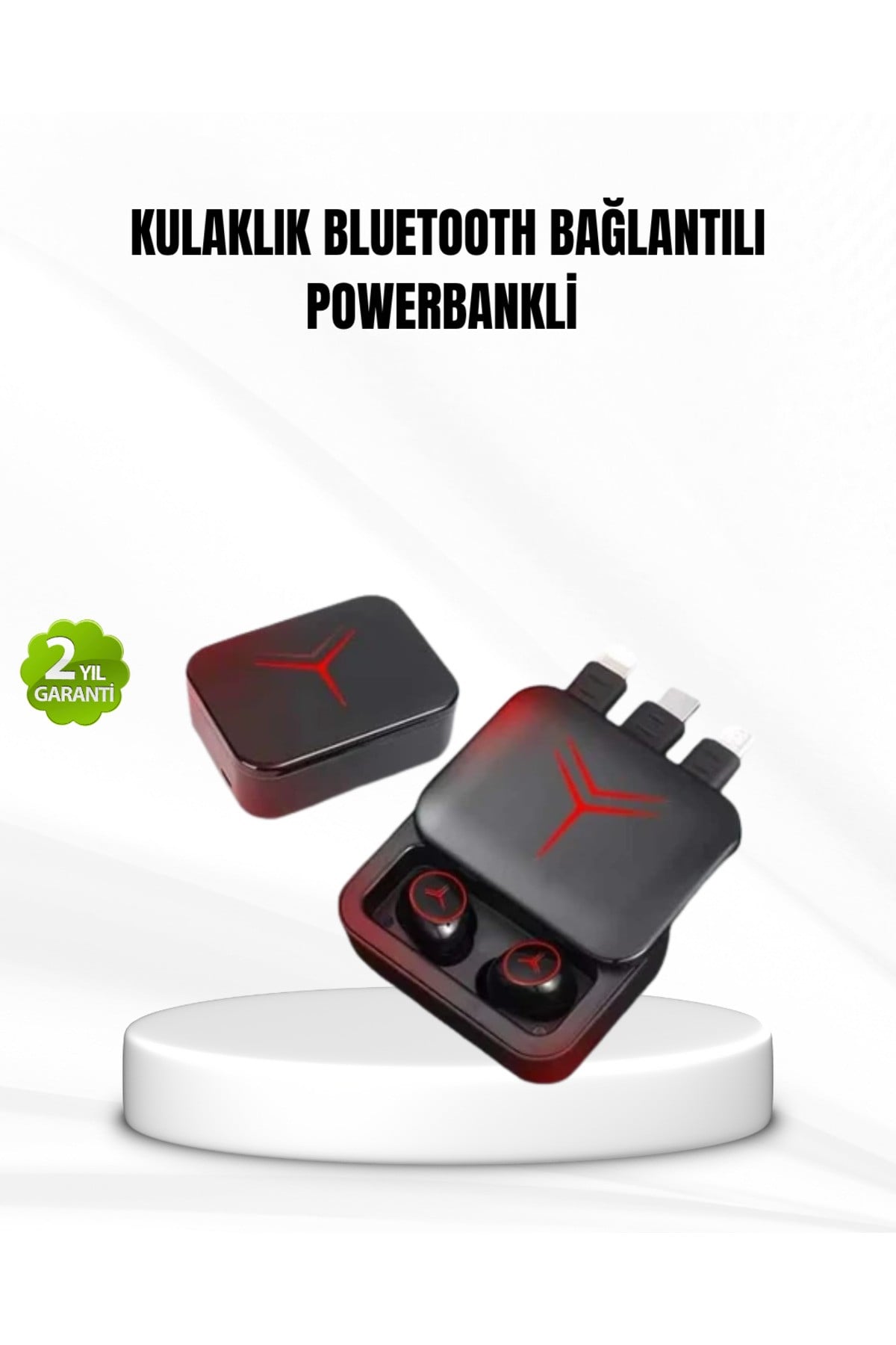 Bluetooth Powerbank Kulaklık – Kablosuz, Uzun Pil Ömrü, Dokunmatik ve Yüksek Ses Kalitesi