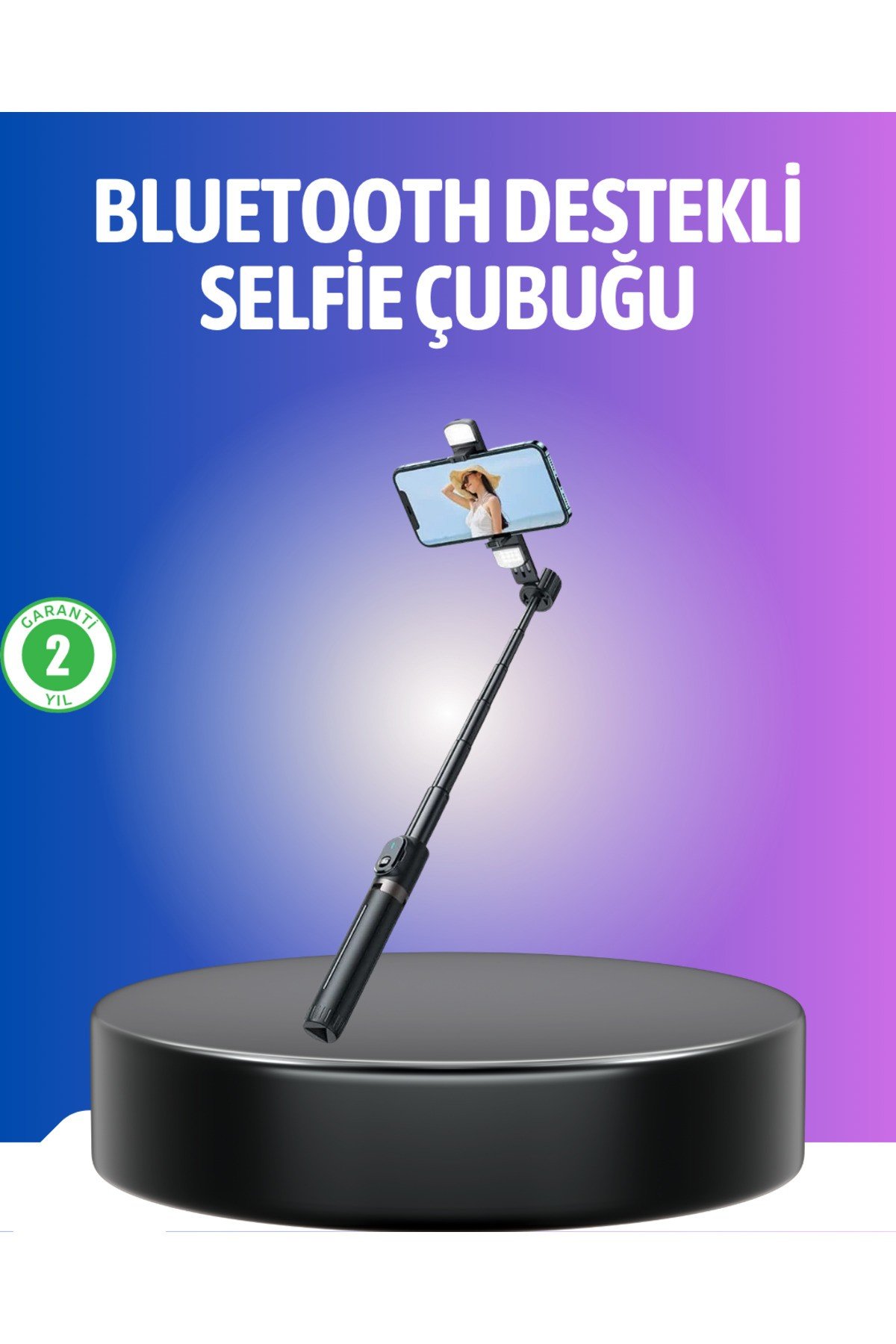 Bluetooth Selfie Çubuğu – Uzaktan Kumandalı