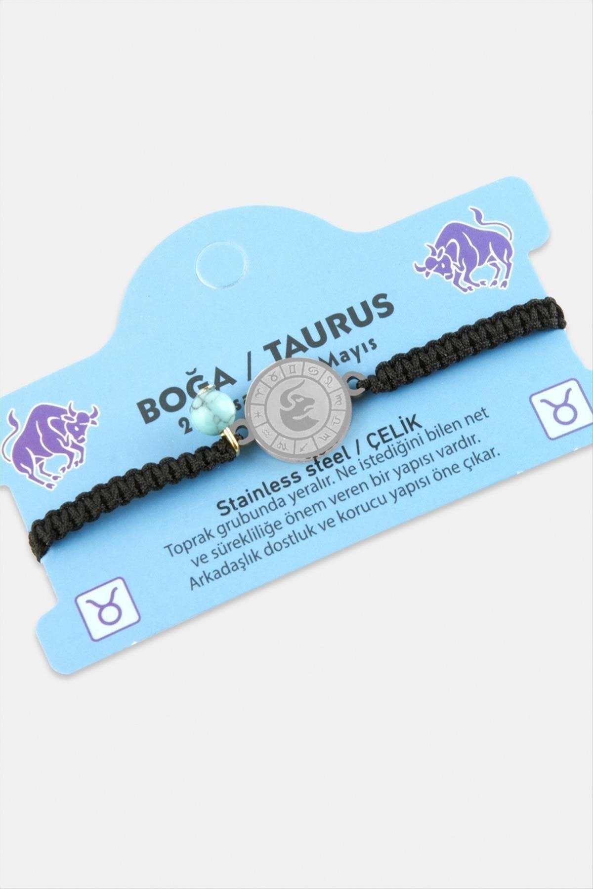 Boğa Burcu Çelik Bileklik