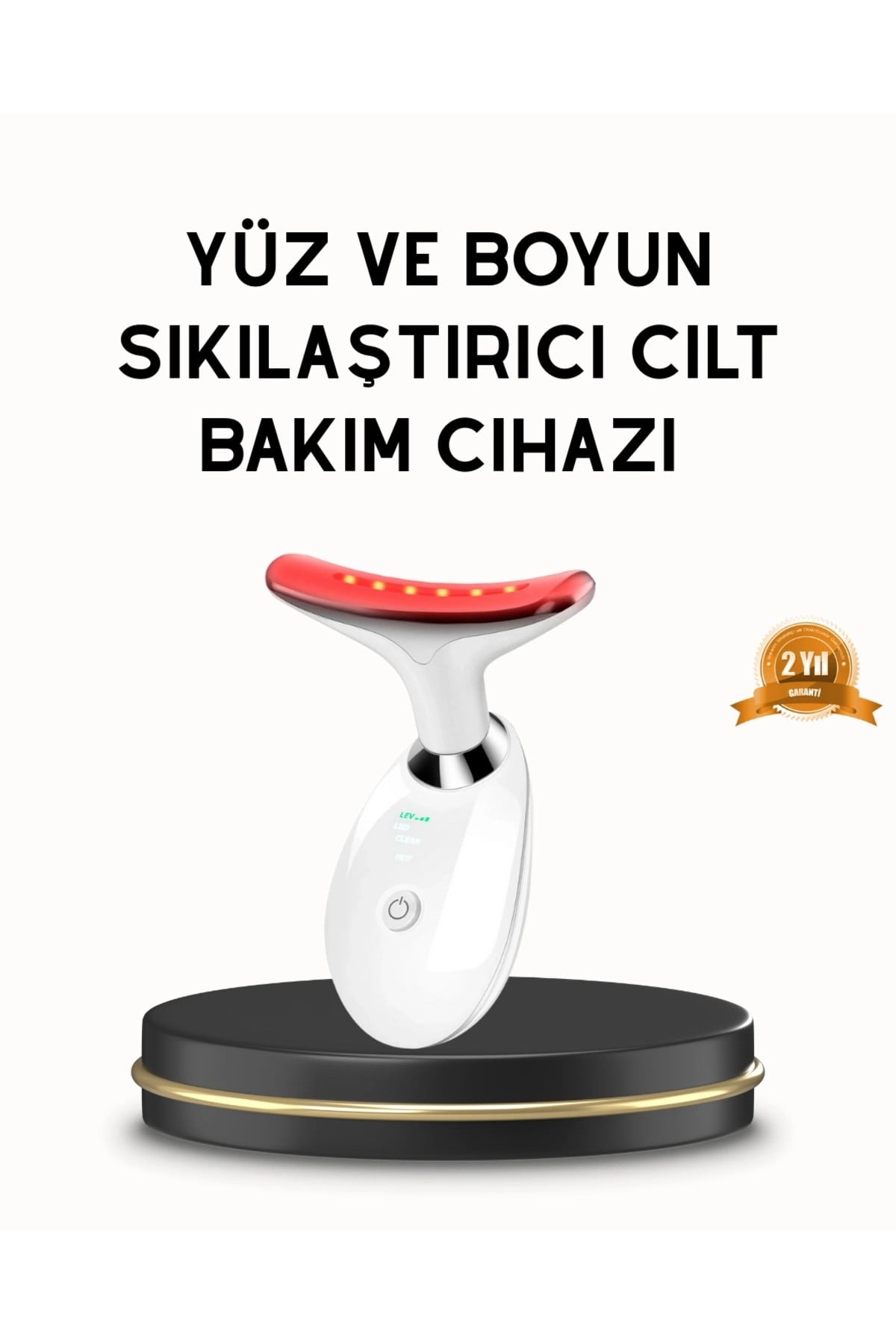 Boyun ve Gıdı Toparlayıcı EMS Cilt Sıkılaştırıcı 7000 Titreşim Isı Terapisi