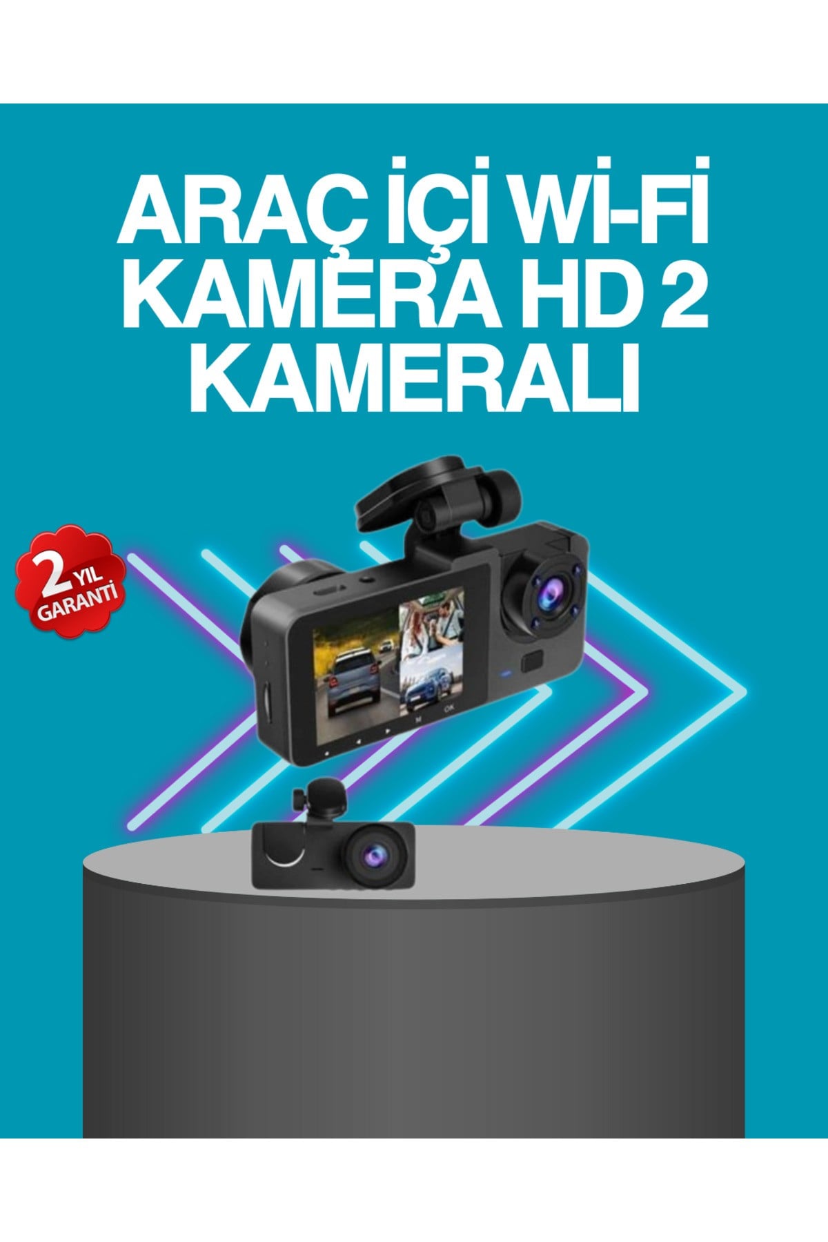CarPlay Fotoğraf ve Video Kaydedici Araç İçi Kamera Ekranlı
