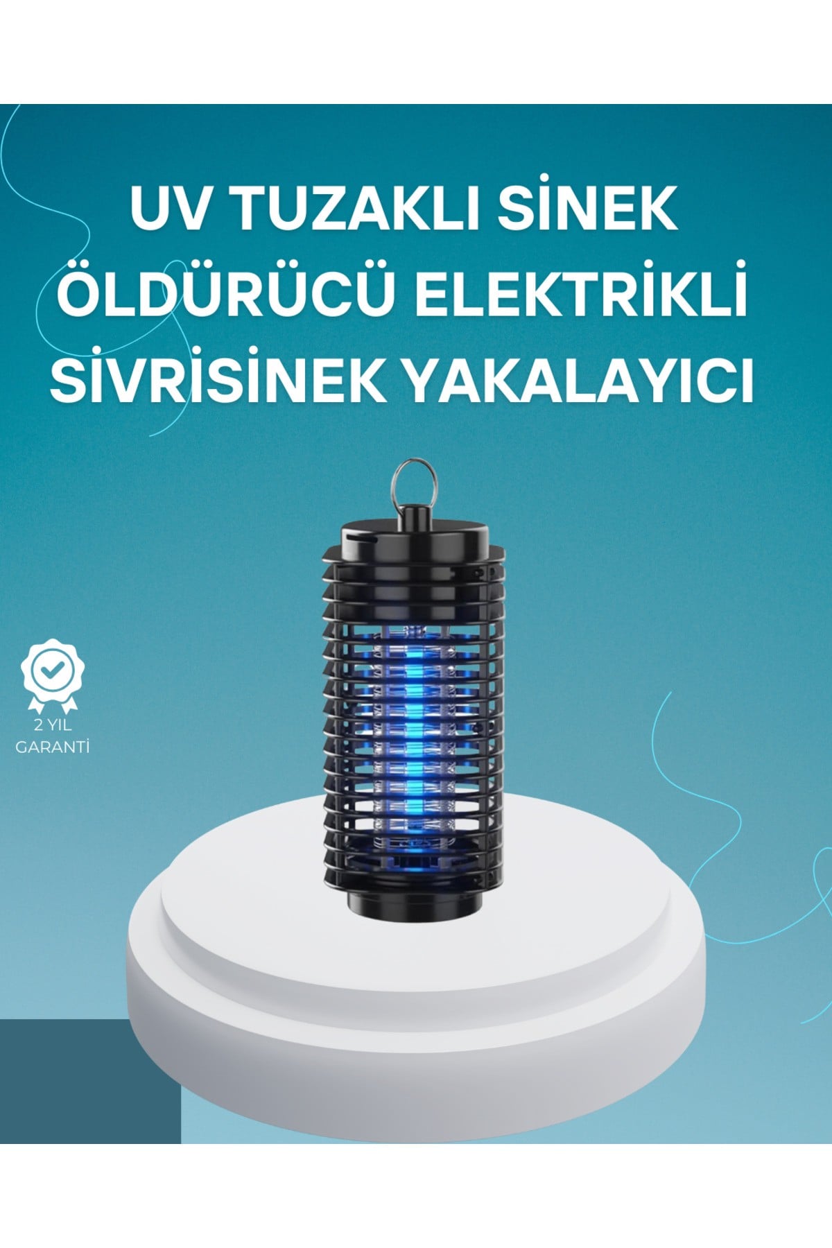 Çevre Dostu Elektrikli Sivrisinek Öldürücü Lamba – 50m² Etki Alanı