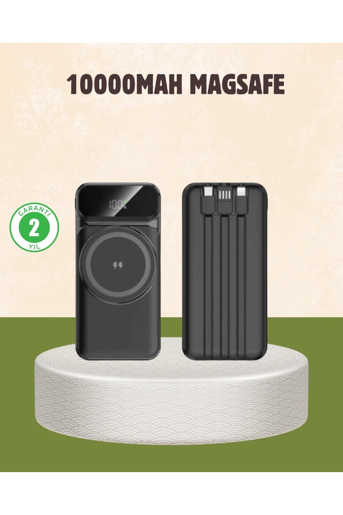 CEYLAN ADAM 10000 mAh Kablosuz Powerbank – 15W Hızlı Şarj, Type-C Çoklu Çıkışlı