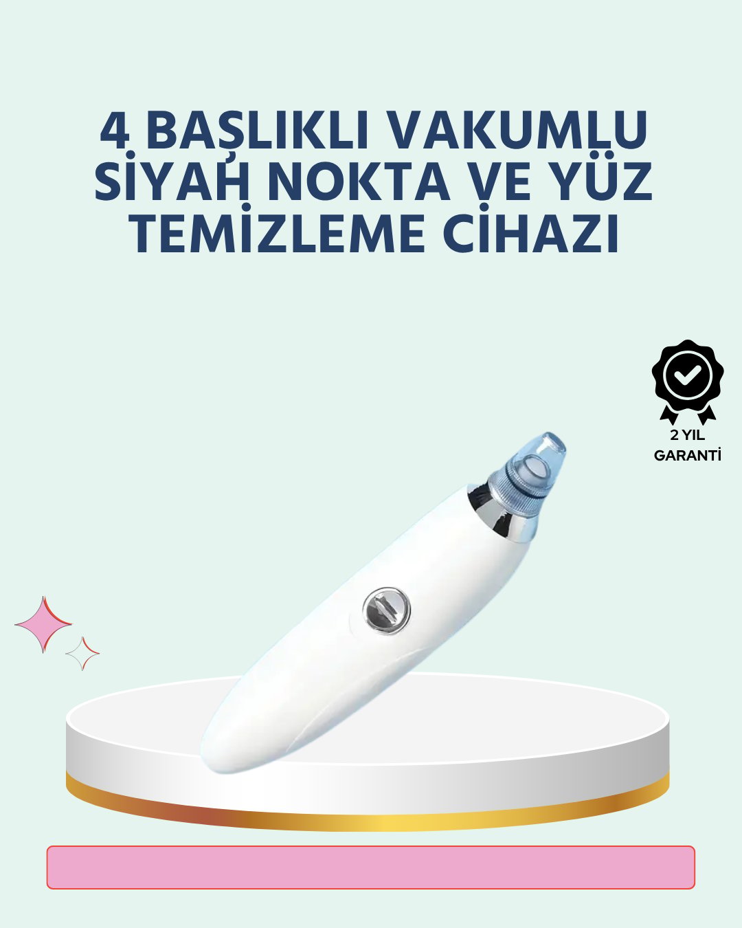 Cilt Dostu Vakumlu Siyah Nokta Temizleyici – Siyah Nokta, Yağ ve Makyaj Kalıntılarına Karşı