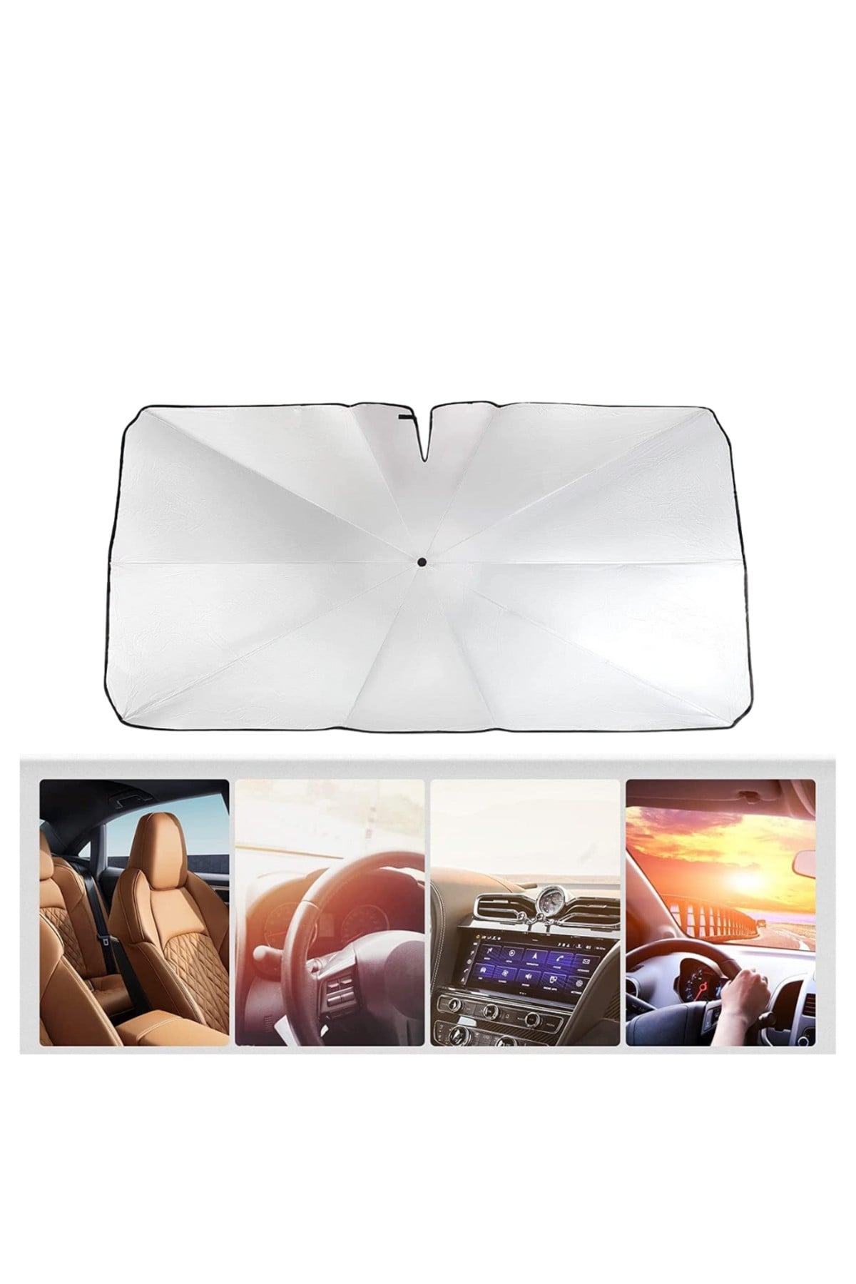 Citroen C-Elysee, Fiat Albea, Renault Thalia, Hyundai Accent Era, Ford Fusion Uyumlu Oto Şemsiye