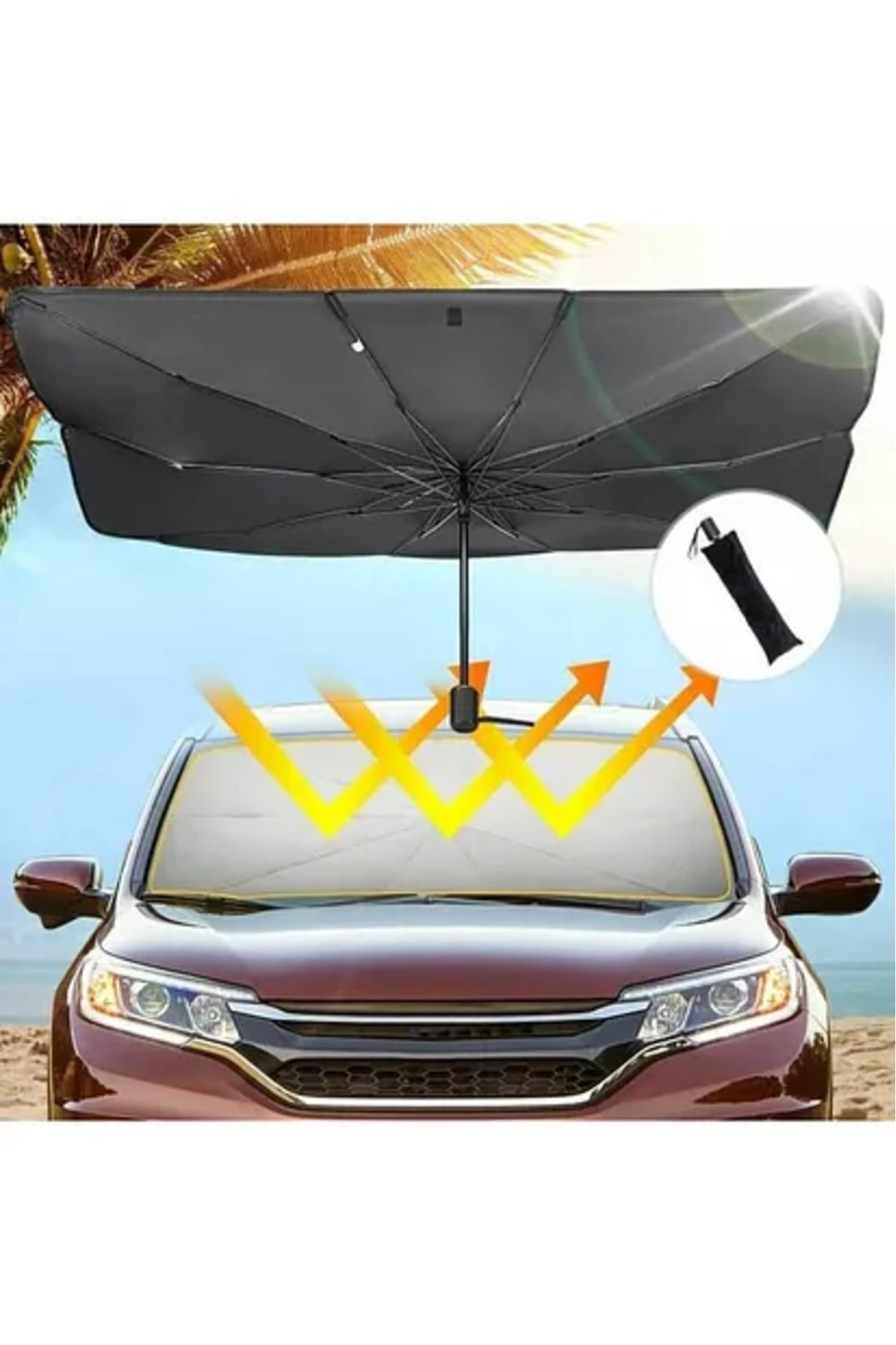 Citroen C3 Aircross, Peugeot 3008, Skoda Kamiq, Seat Ateca, Hyundai Kona Uyumlu Oto Şemsiye