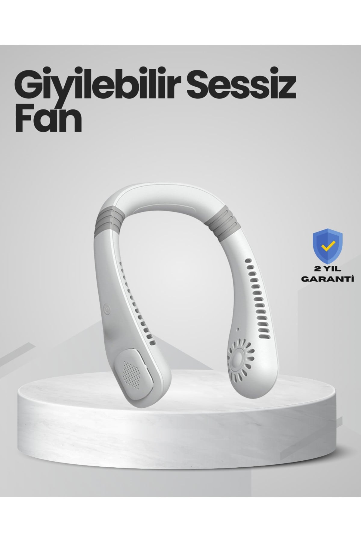 Çocuk ve Yetişkinler İçin Güvenli Şarjlı Boyun Fanı