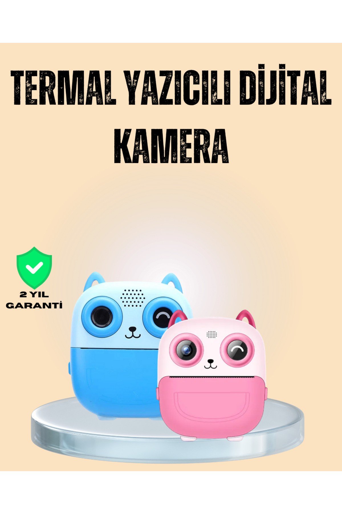 Çocuklar İçin Eğlenceli Dijital Kamera 1300mAh Şarjlı