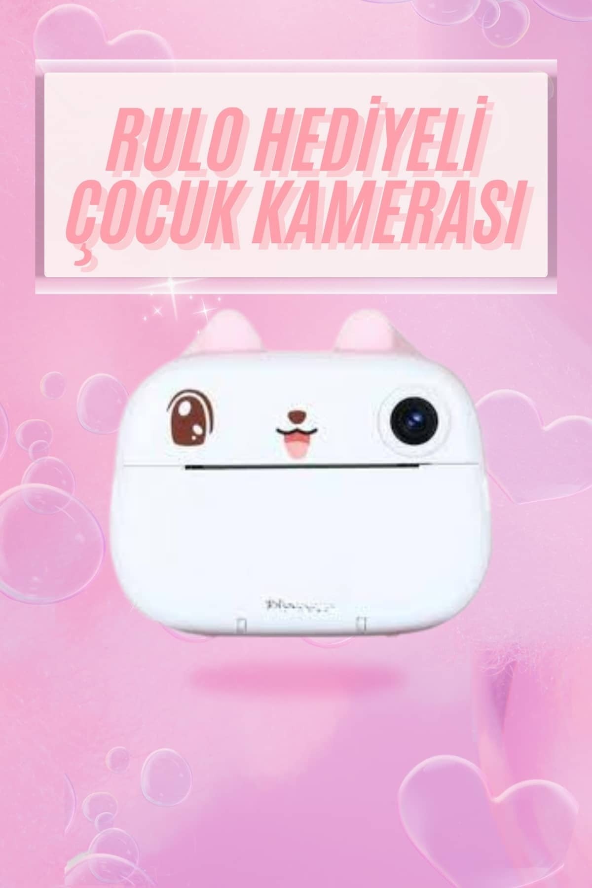 Çocuklar İçin Özel Fotoğraf Makinesi Farklı Desen Seçenekli 3 Adet Rulo