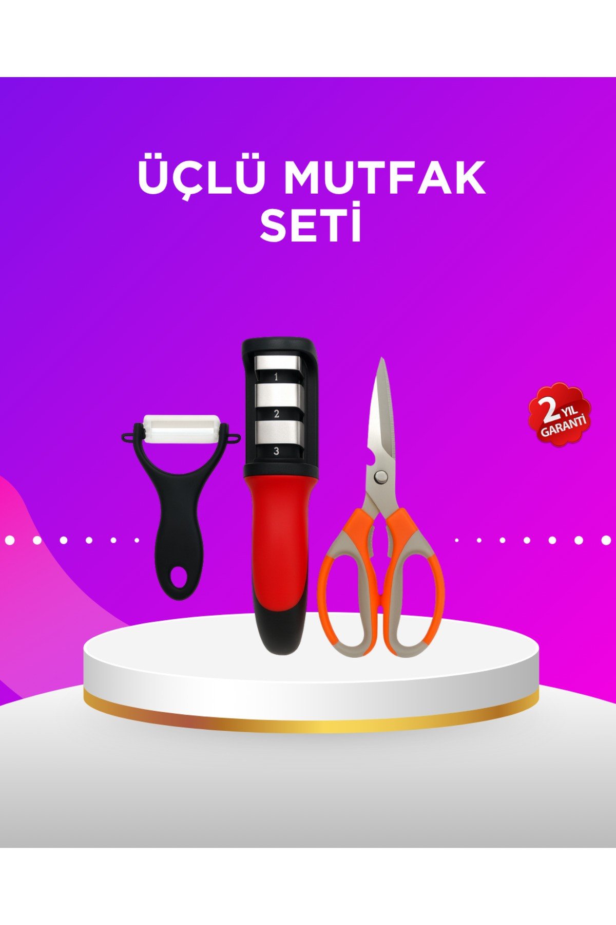 Çok Amaçlı Mutfak Makas Seti – Paslanmaz Çelik ve Ergonomik Tasarım